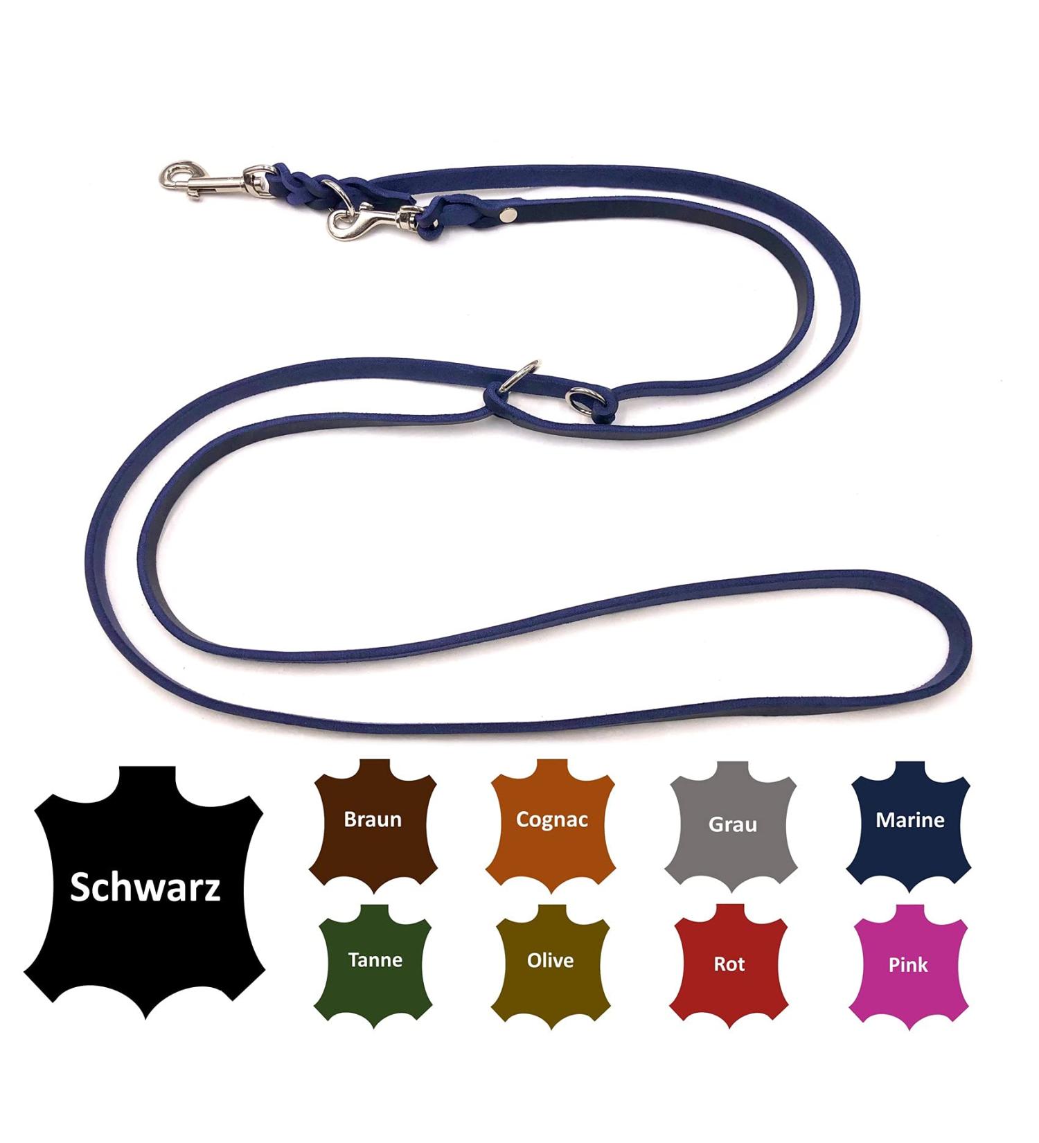 Buy Adjustable Dog Liner for Small & Large Dogs - 2m Navy Blue | Durable Double Linen Leash - Buy Online on SooperMarket.com