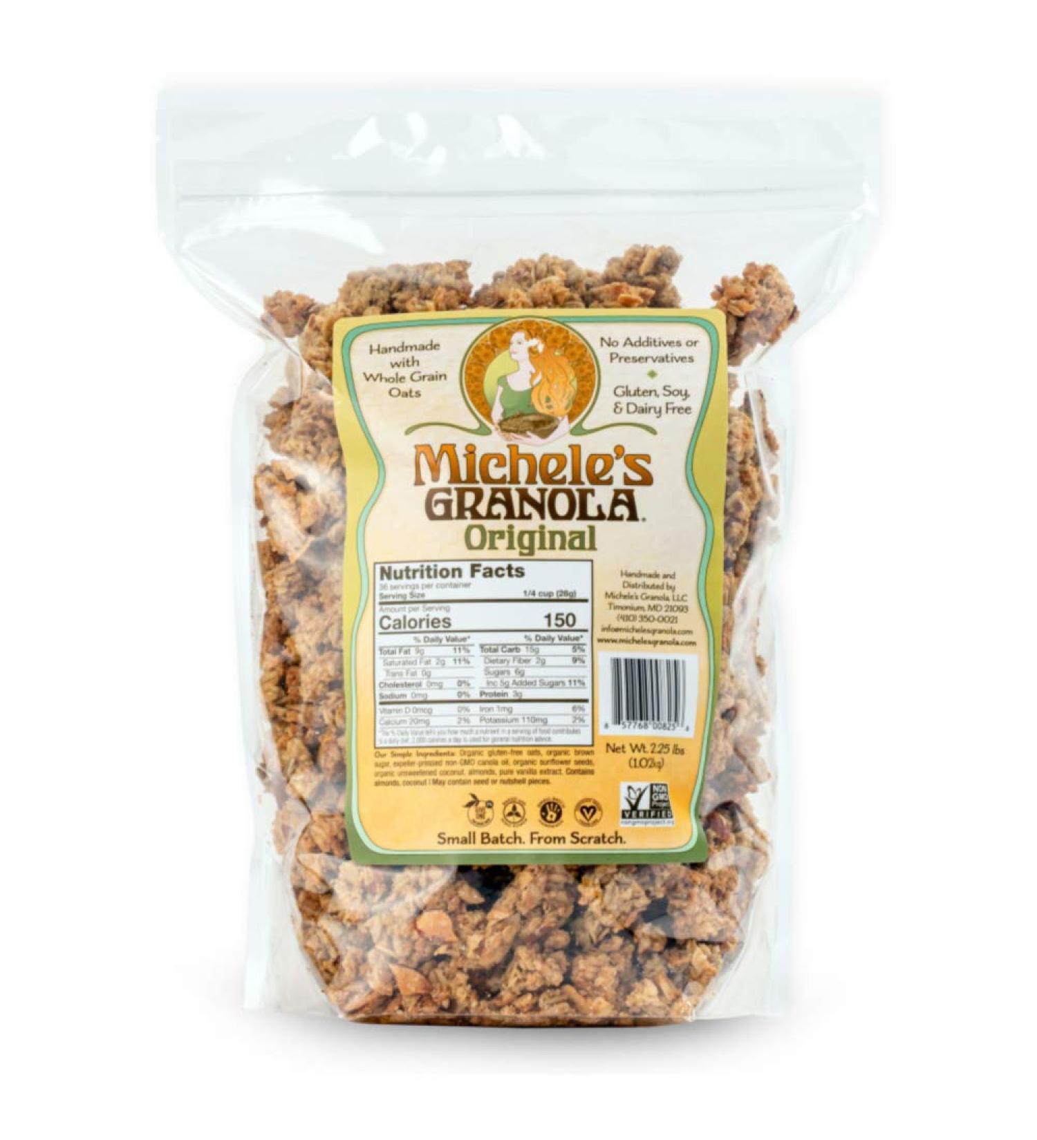 Michele's Granola - Original Gluten-Free & Non-GMO  2.25 LB - Healthy Snack - Buy Online on SooperMarket.com