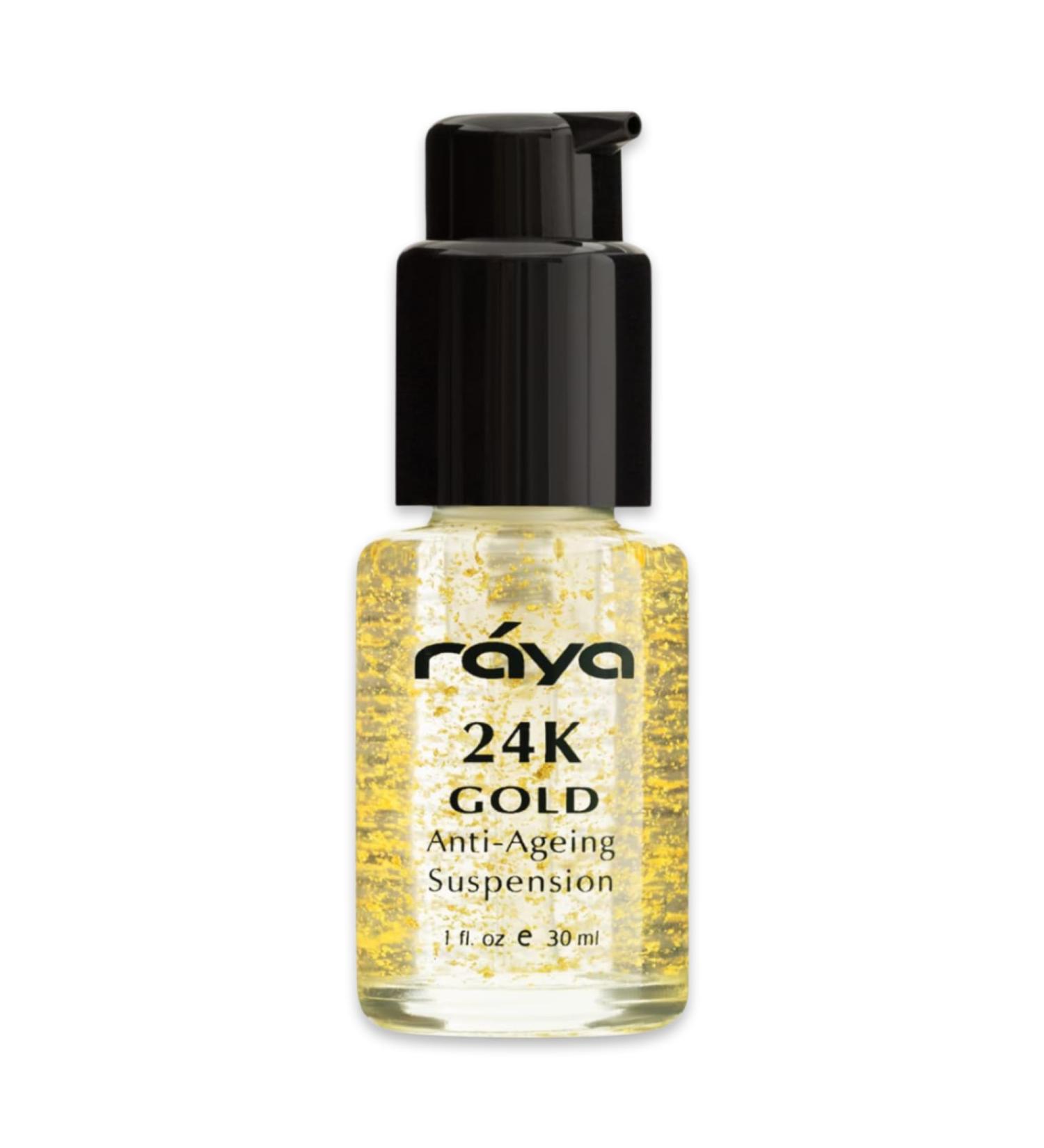 RAYA 24K Gold Anti-Aging Serum | Facial Treatment for All Skin Types | Reduces Fine Lines & Wrinkles with Pure 24K Gold - Buy Online on SooperMarket.com
