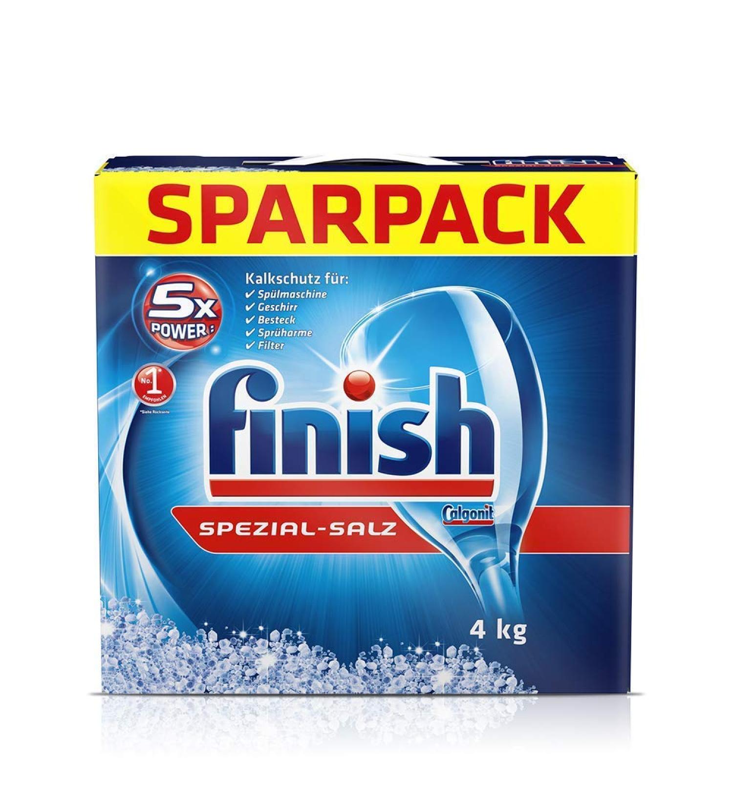 Calgonit Finish Special Dishwasher Salt 4 kg - Effective Cleaning Solution (Pack of 1) - Buy Online on SooperMarket.com