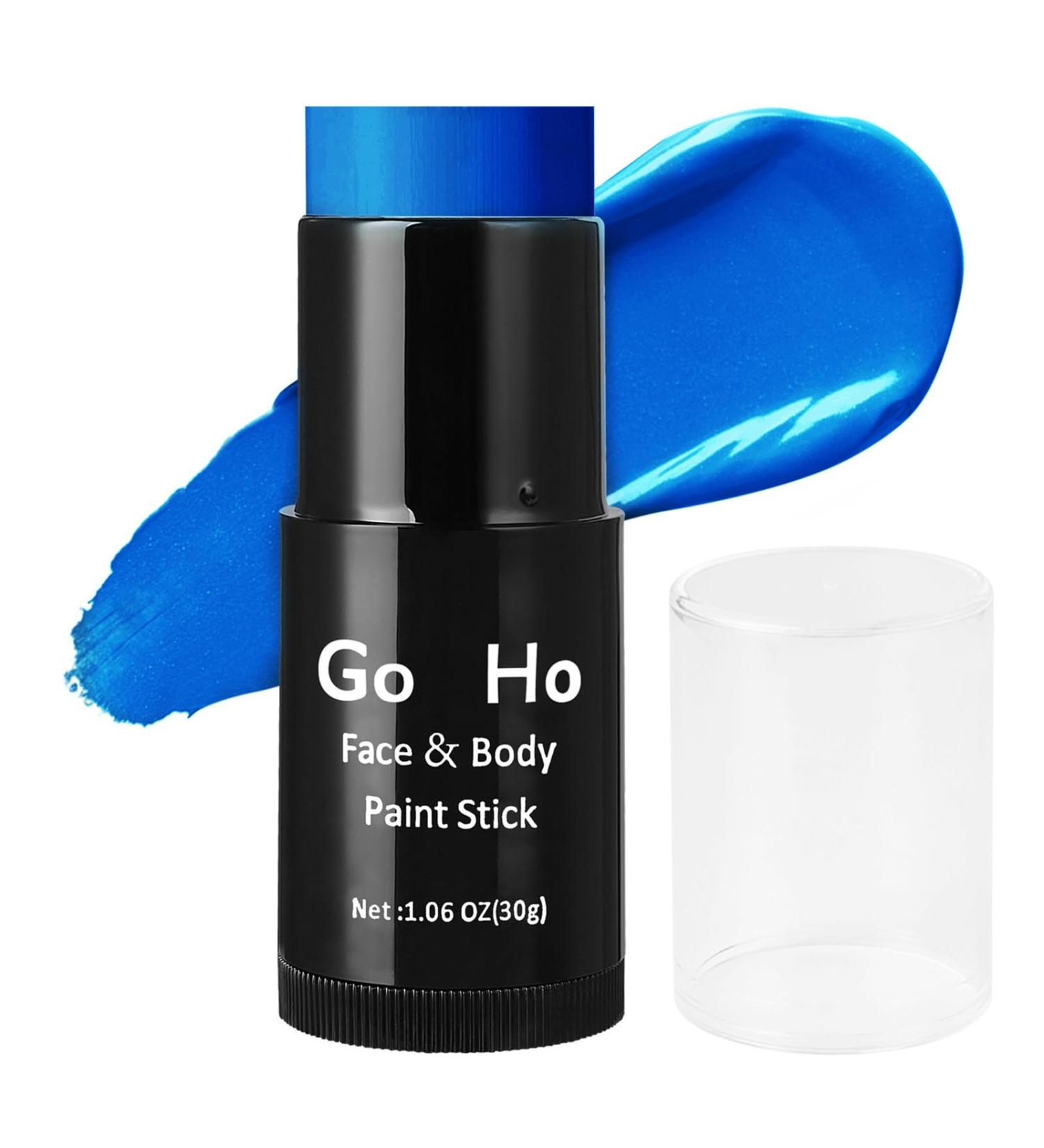 Go Ho Cream-Blendable Blue Face Paint Stick (1.06 Oz) - Full Body Paint Stick for Adults & Kids - Halloween Cosplay & SFX Makeup - Waterproof - Buy Online on SooperMarket.com