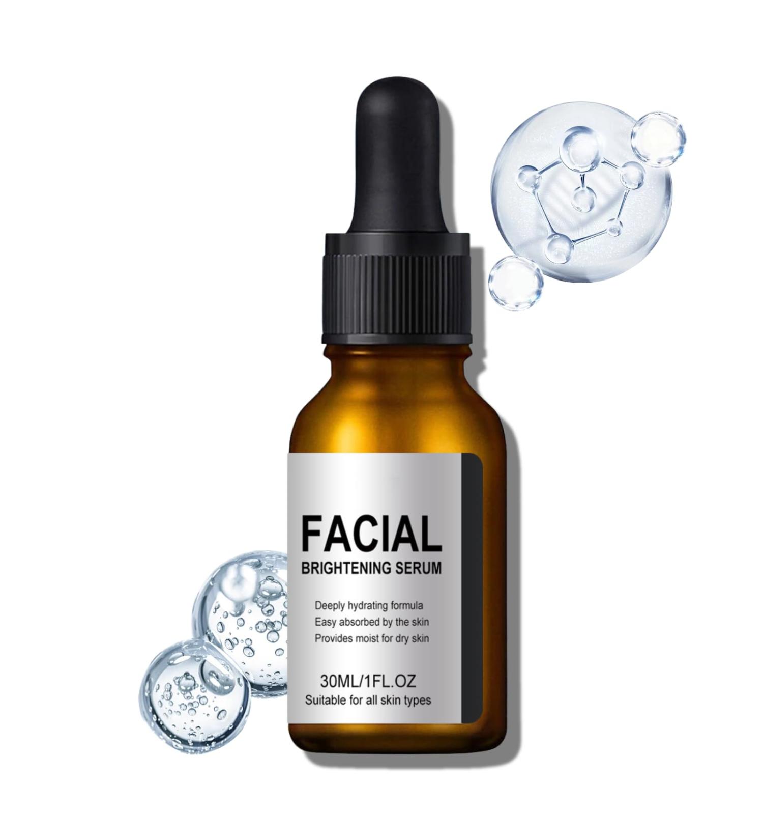 Trendyfave Facial Brightening Serum Face Moisturiser Hydrating Serum Face Serum for Women & Men Face Serum With Hyaluronic acid Squalane Shea Butter and Vitamin E Serum for Face Care - Buy Online on SooperMarket.com