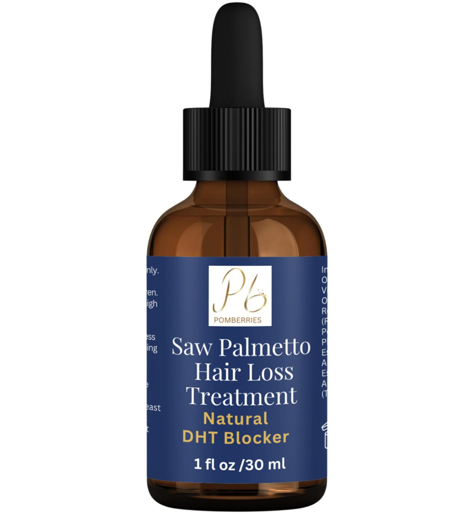 Saw Palmetto Hair Loss Treatment - Essential Oils for Hair Growth Strengthen Roots & Reduce Hair Loss - Buy Online on SooperMarket.com