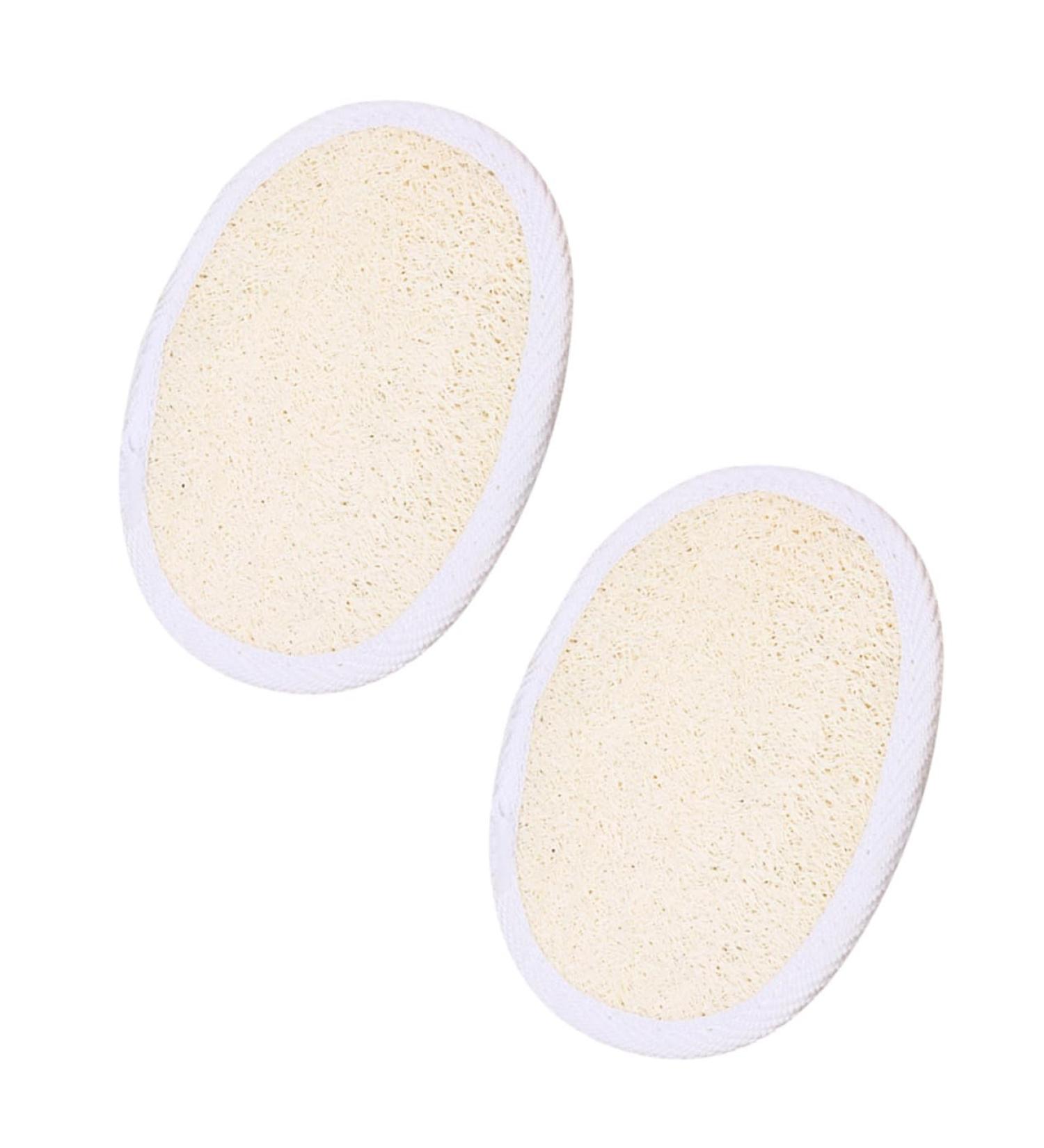 8 Pcs Natural Loofah Pads - Exfoliating Bath & Face Sponges for Oil Removal | International Shipping - Buy Online on SooperMarket.com