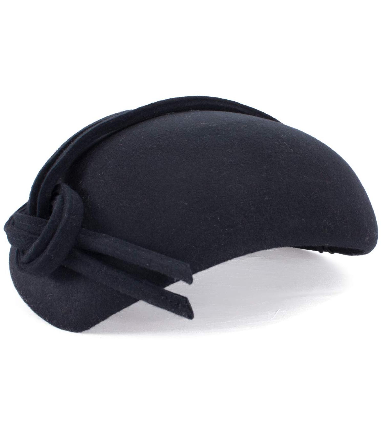 Lawliet Black Teardrop Women's Felt Fascinator Tam Beret Casque Cocktail Hat - Buy Online on SooperMarket.com