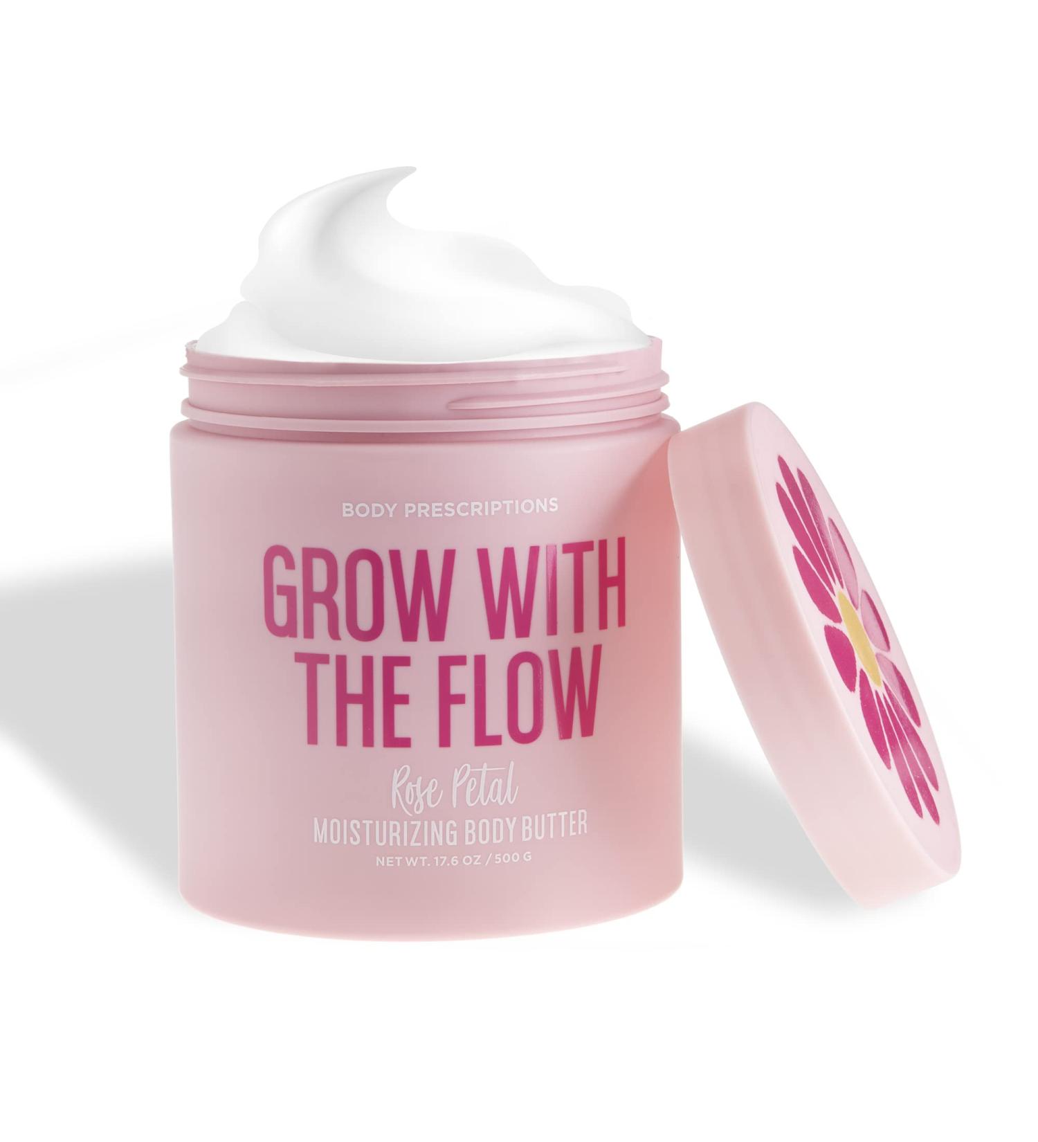 Body Prescriptions Body Butter  Ultra Rich  Daily Use Moisturizing Lotion  for Nourished and Ultra Hydrated Skin  Smooth Body Cream with Rose Petal Scent