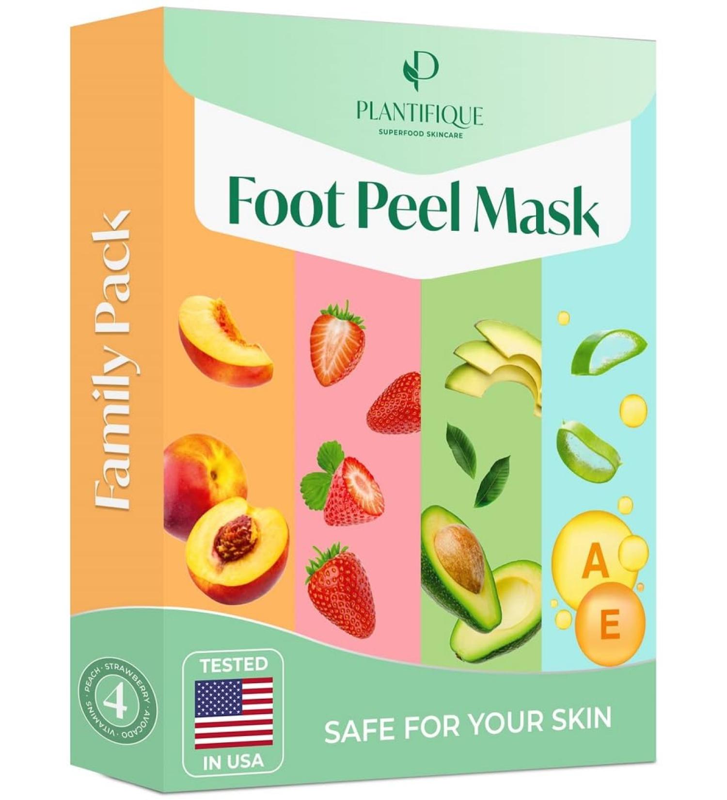 Plantifique Foot Peeling Mask - Combo 4 Pack for Soft & Smooth Feet - Buy Online on SooperMarket.com