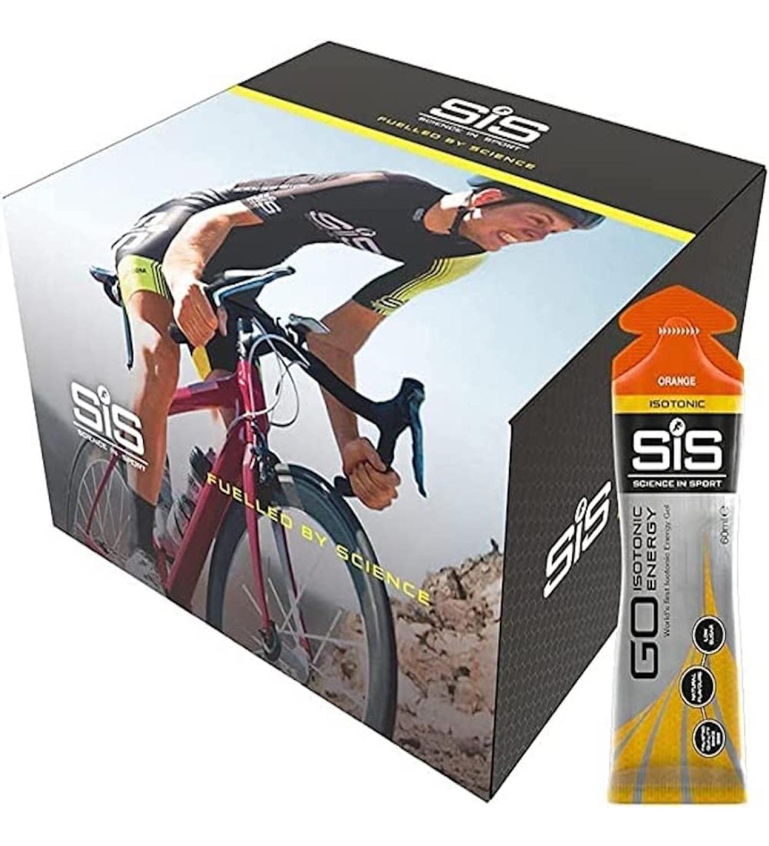 Science in Sport Go Isotonic Energy Gel Real Isotonic Formulation / 22g of Carbohydrates Little Sugar Gel to Run and Cycling Fast Energy Vegan 35x60ml Pack Orange taste