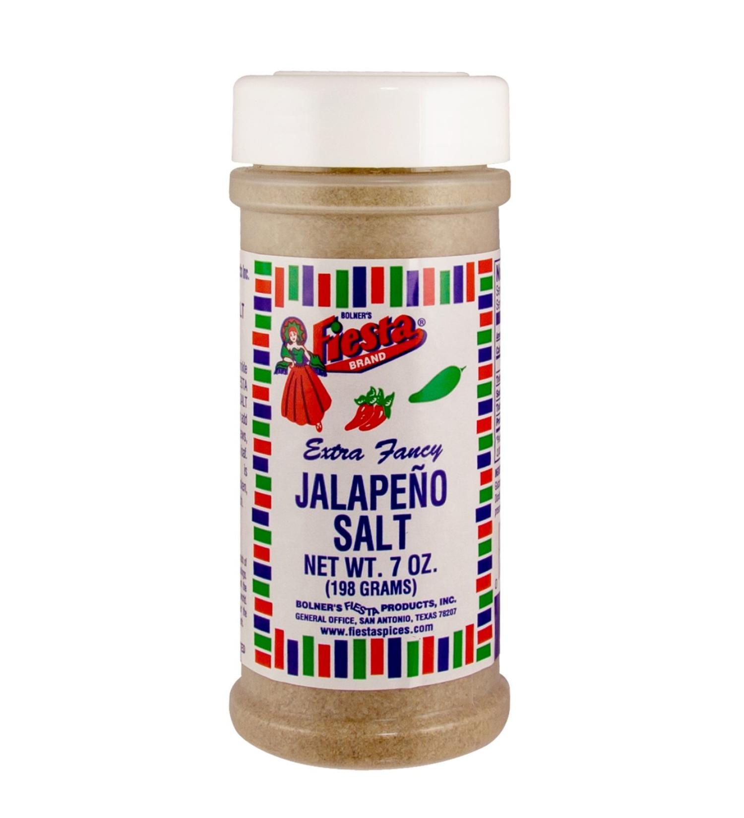 Bolner's Fiesta 7oz Extra Fancy Jalapeno Salt - Authentic Flavor Blend for Spicy Dishes | Pack of 1 - Buy Online on SooperMarket.com