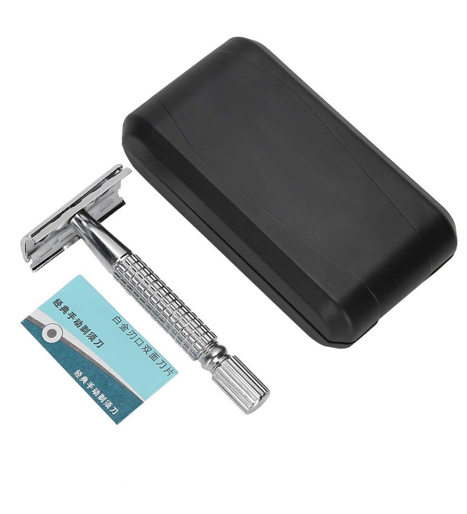 Premium Double Edge Safety Razor | Portable Classic Razor for Men - International Shipping Available - Buy Online on SooperMarket.com