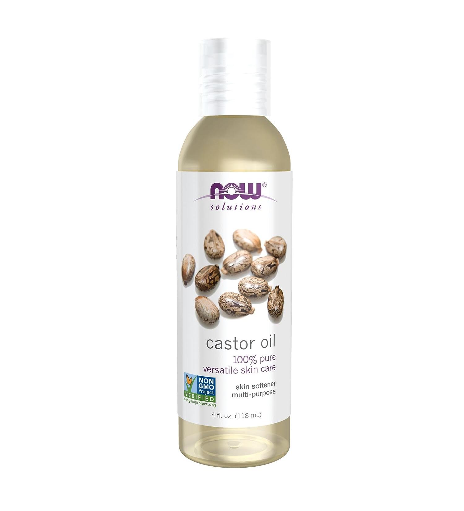 Now Foods Solutions Castor Oil 4 fl oz | Pure & Natural Moisturizer - Buy Online on SooperMarket.com