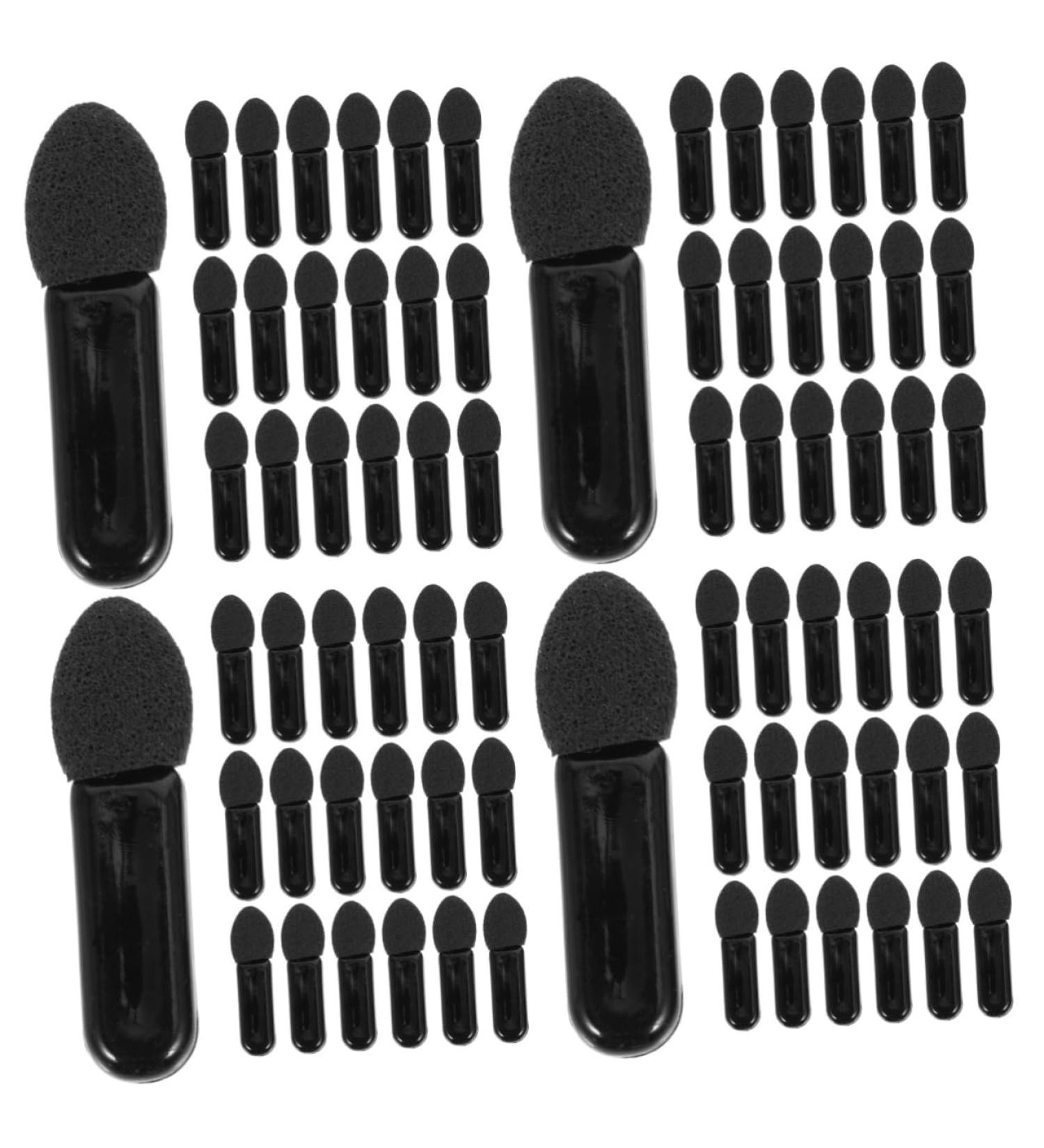 Healeved 400 Pcs Mini Eyeshadow Swab Eyelash Spoolie Eyeshadow Lip Balm Brush Black Plastic - Buy Online on SooperMarket.com