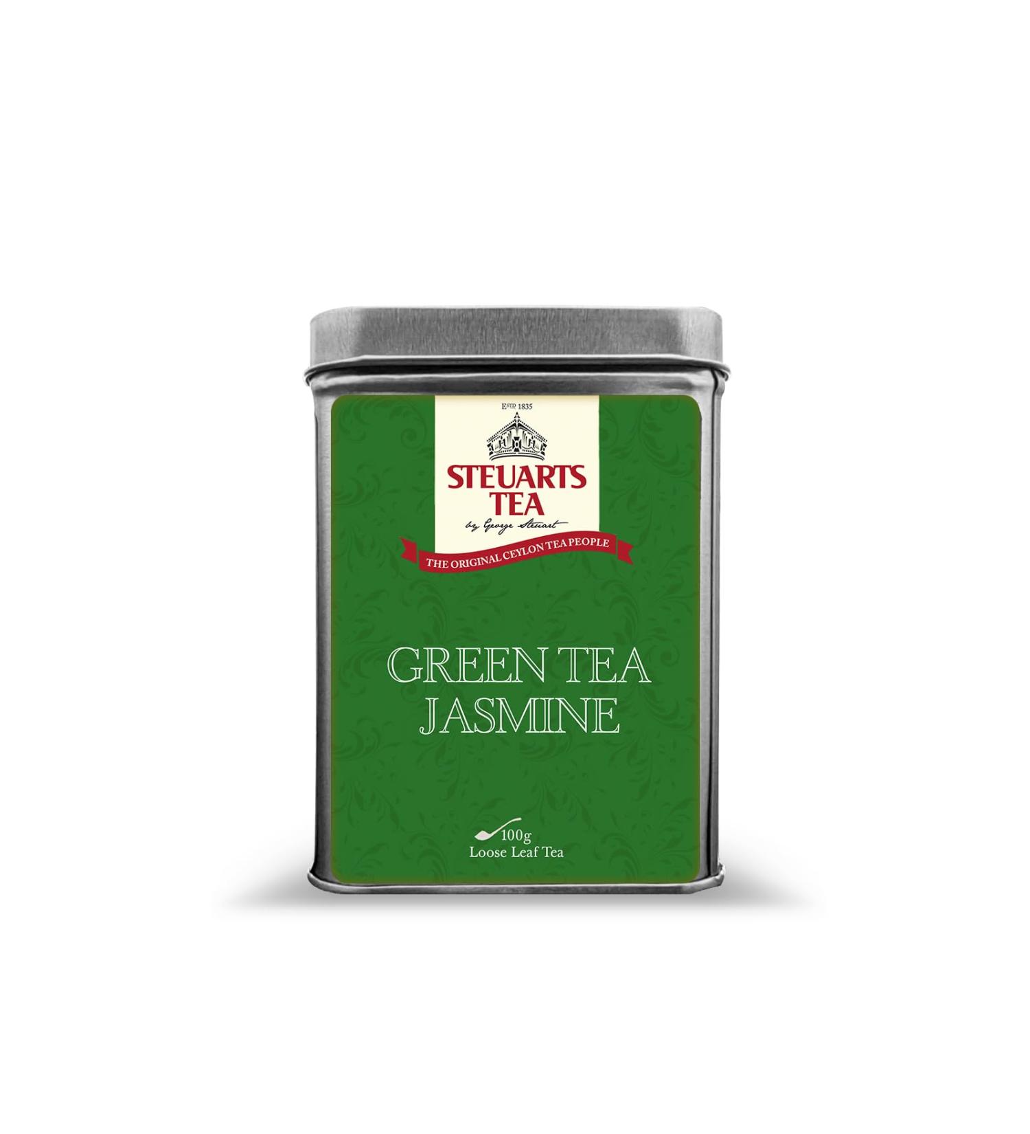 Steuart Tea - Premium Green Tea Jasmine Loose Leaf Tea -100g - Buy Online on SooperMarket.com