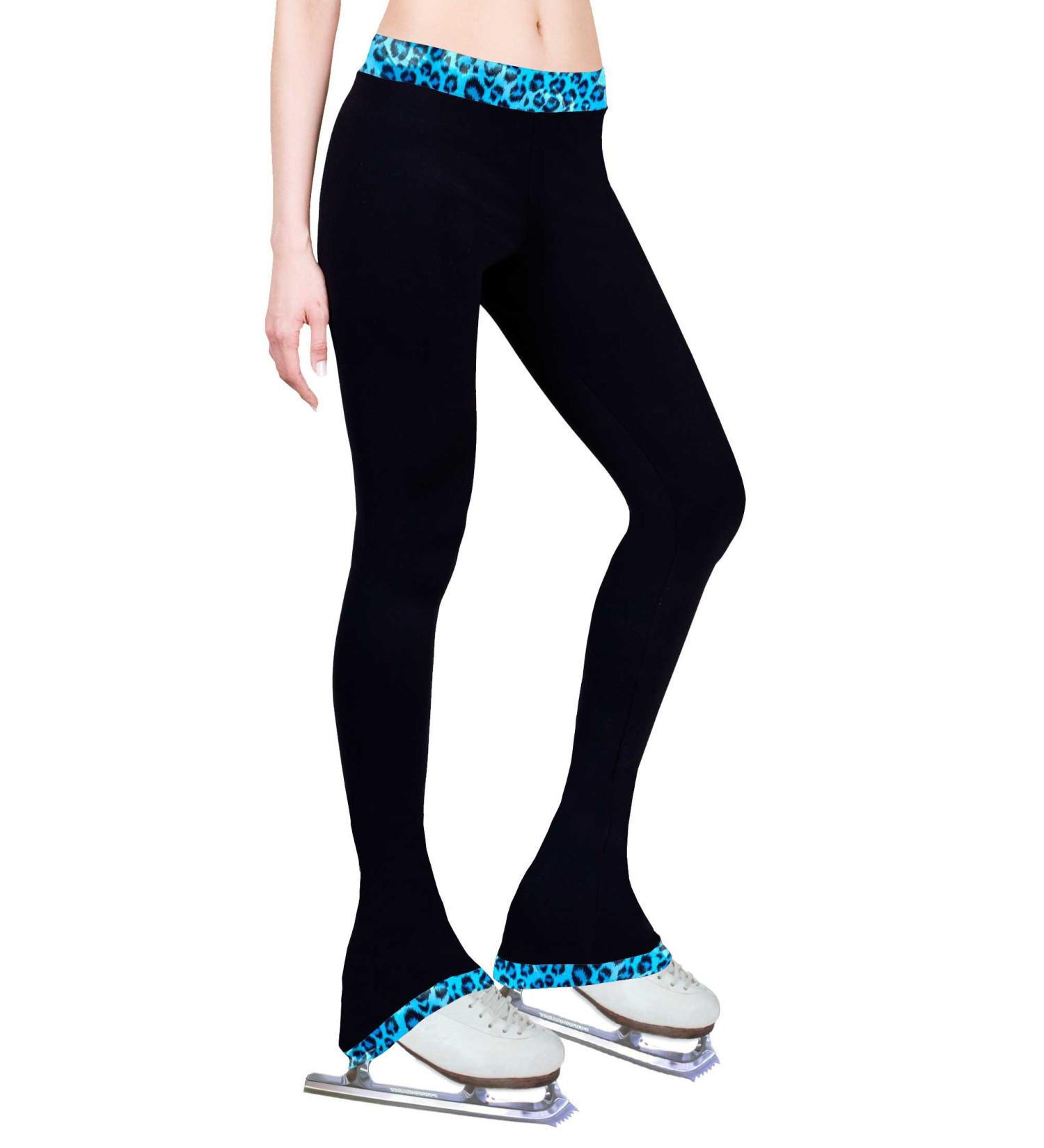 Leopard Turquoise Figure Skating Practice Pants - Medium Size - Buy Online on SooperMarket.com