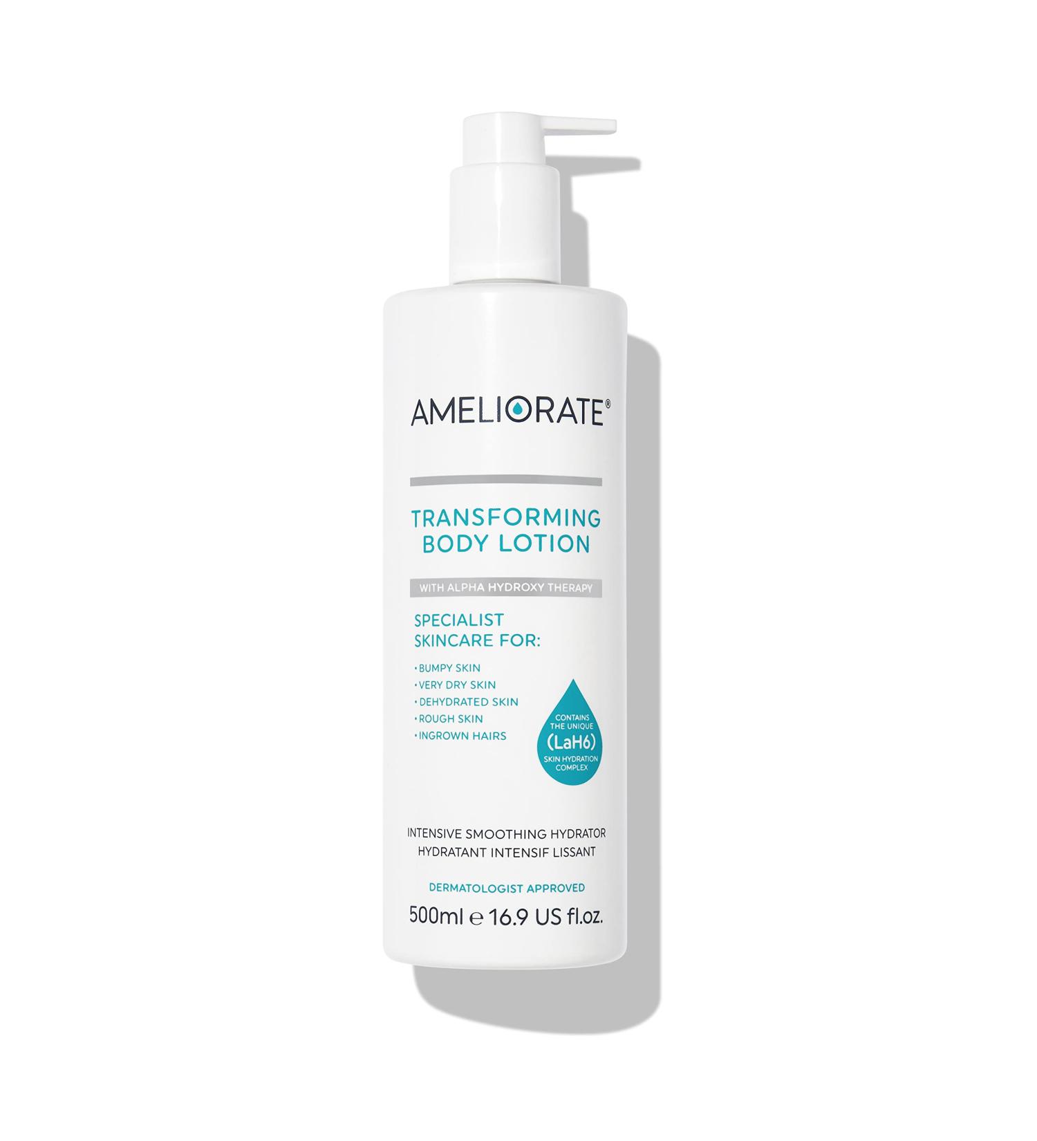 Ameliorate Transforming Body Lotion 500ml | LaB6 Lactic Acid AHAs | Dermatologically tested Menopause Friendly ORIGINAL - Buy Online on SooperMarket.com
