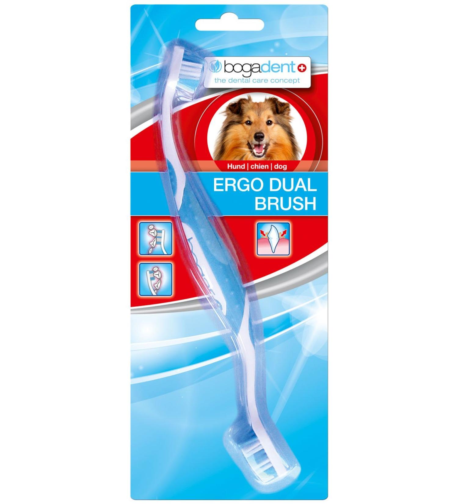 Bogadent UBO0711 Ergo Dual Brush Dog 1 piece