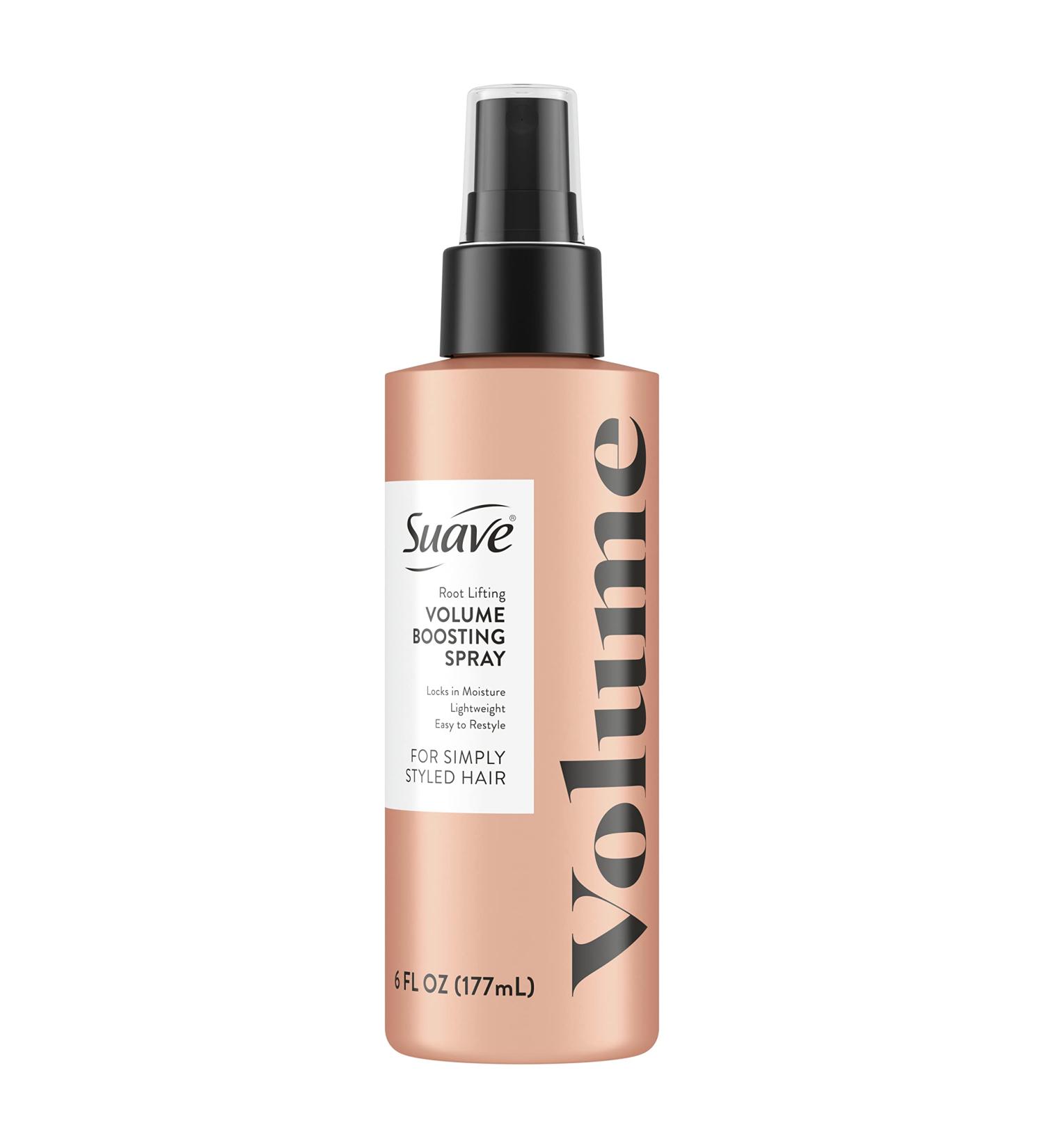 Suave Simply Styled Lightweight Root Lifting Hair Spray Volume Boost Hairspray Hair Volumizer for Weightless Volume 6 oz Rose 6 Fl Oz (Pack of 1) - Buy Online on SooperMarket.com