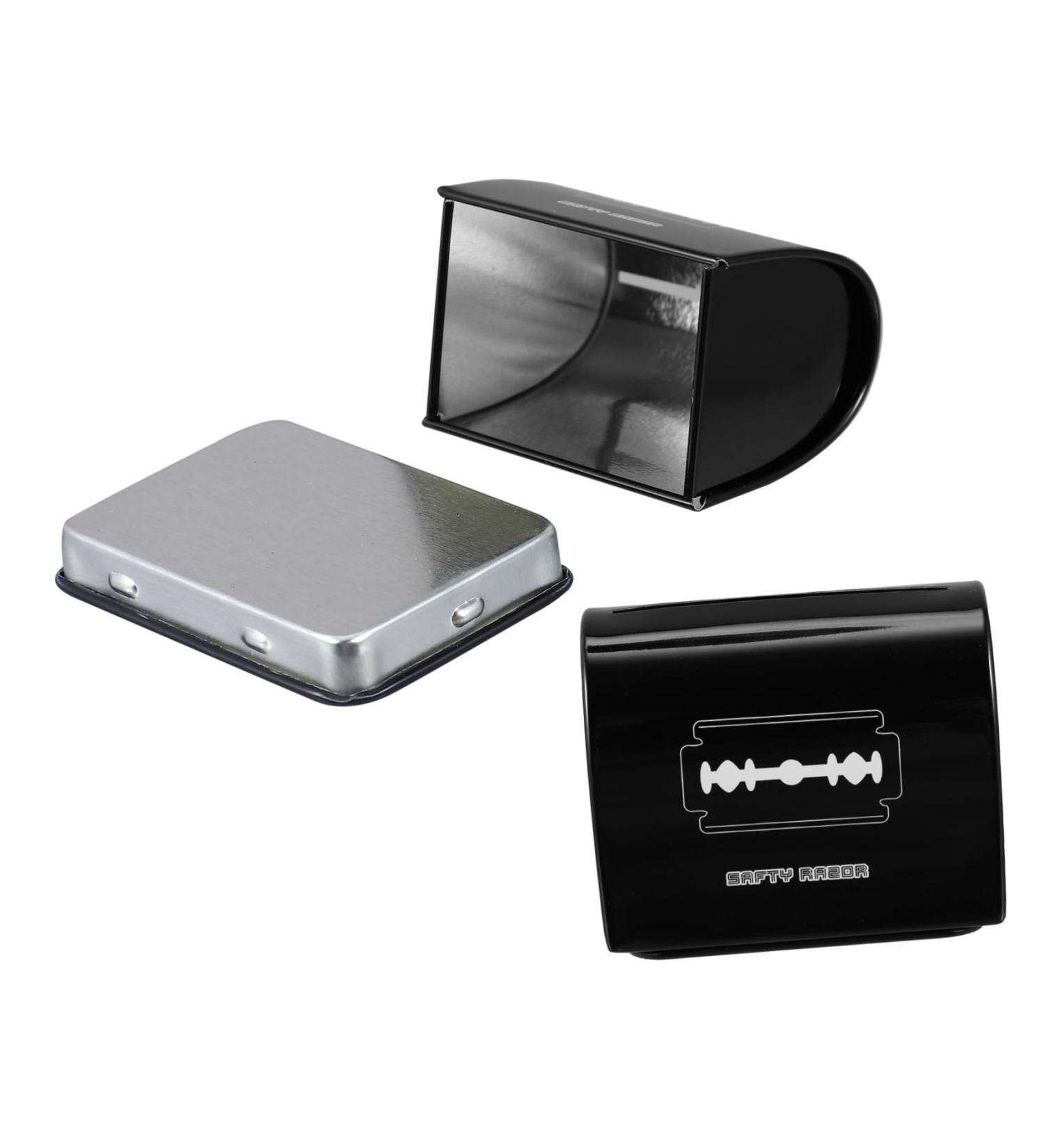 PopetPop 2-Station Razor Blade Storage Box - Safe Disposal Container for Salons & Men Durable & Portable Hot Box - Buy Online on SooperMarket.com