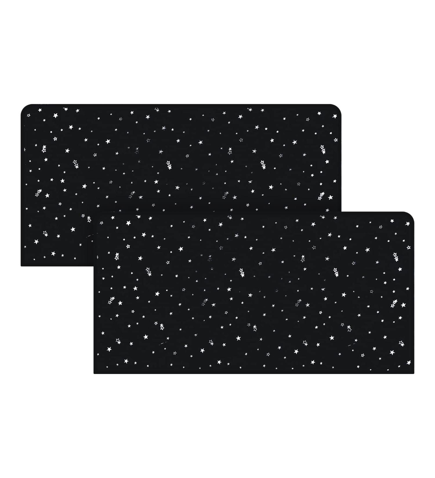 ZATOOTO Car Side Window Sun Shade Magnetic Blackout 2PCS 100*50cm Black Star | UV Protection and Privacy Car Curtains for Baby - Buy Online on SooperMarket.com