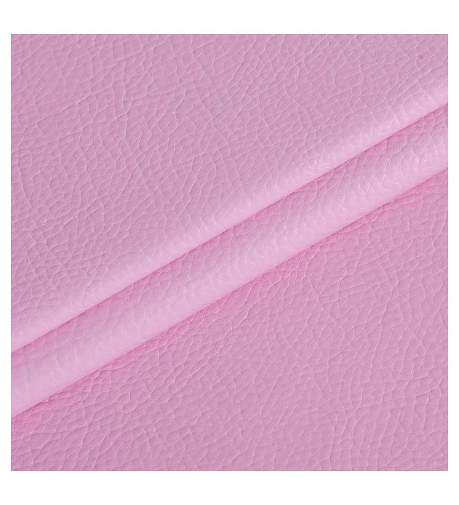 Premium Pink Faux Leather Fabric - Soft Vinyl Upholstery 1.38x4m | Litchi Leatherette for International Shipping - Buy Online on SooperMarket.com