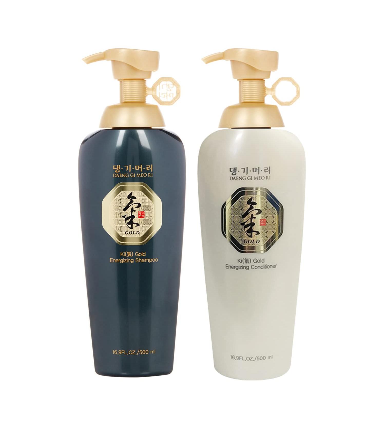 Daeng Gi Meo Ri Ki Gold Set - Korean Herbal Shampoo & Treatment for Revitalized Scalp & Hair - 500ml - International Shipping Available - Buy Online on SooperMarket.com