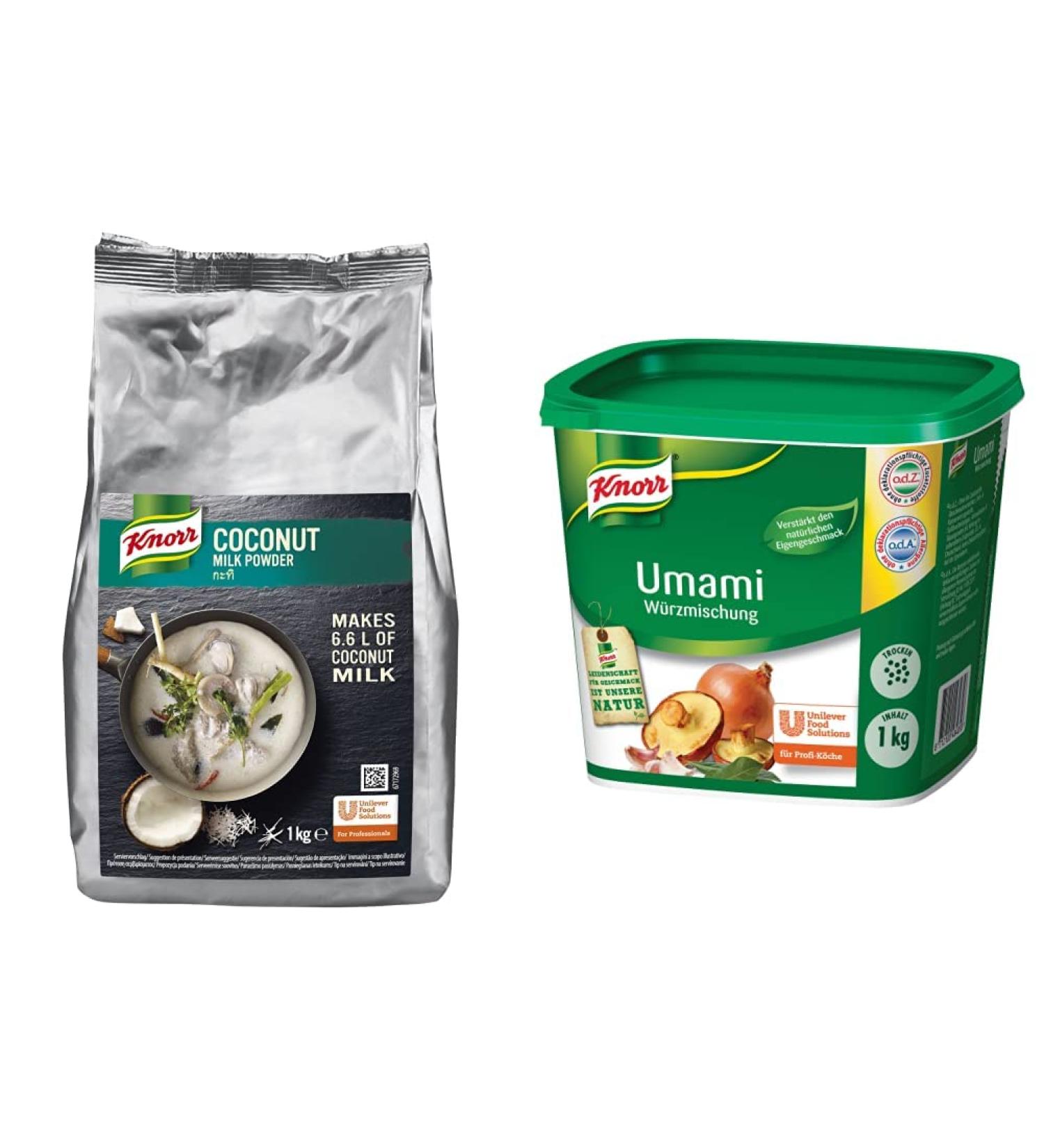 Knorr Coconut Milk Powder & UMAMI Seasoning Mix Bundle - 1kg Each | Authentic Flavor for Cooking - Ships Internationally - Buy Online on SooperMarket.com