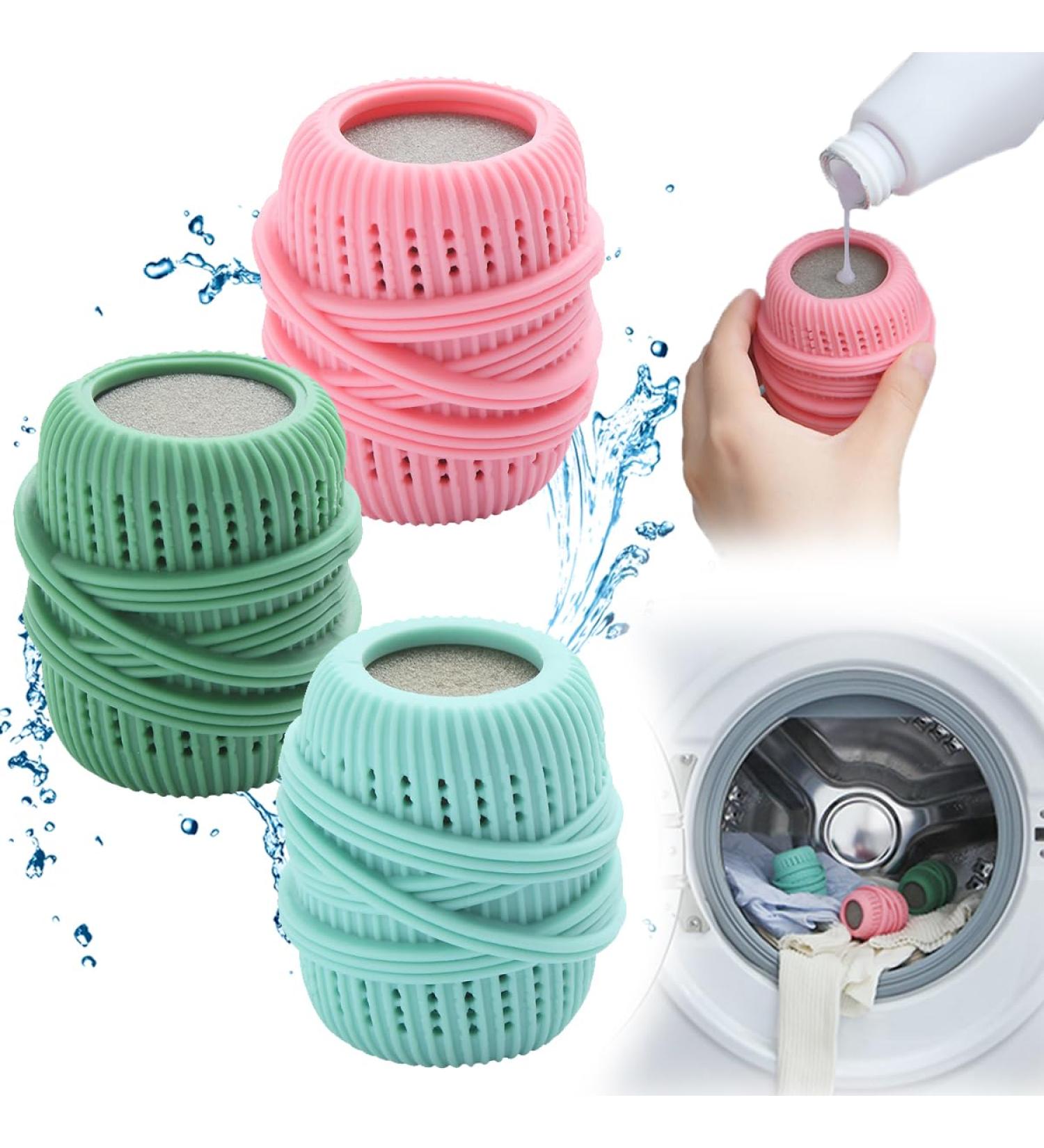 Fabric Softener Dispenser Ball Ball Dispenser for Fabric Softener Laundry Ball Liquid Fabric Softener Dispenser for Washing Machine Dryer Removal and Reusable (3 Pcs) - Buy Online on SooperMarket.com