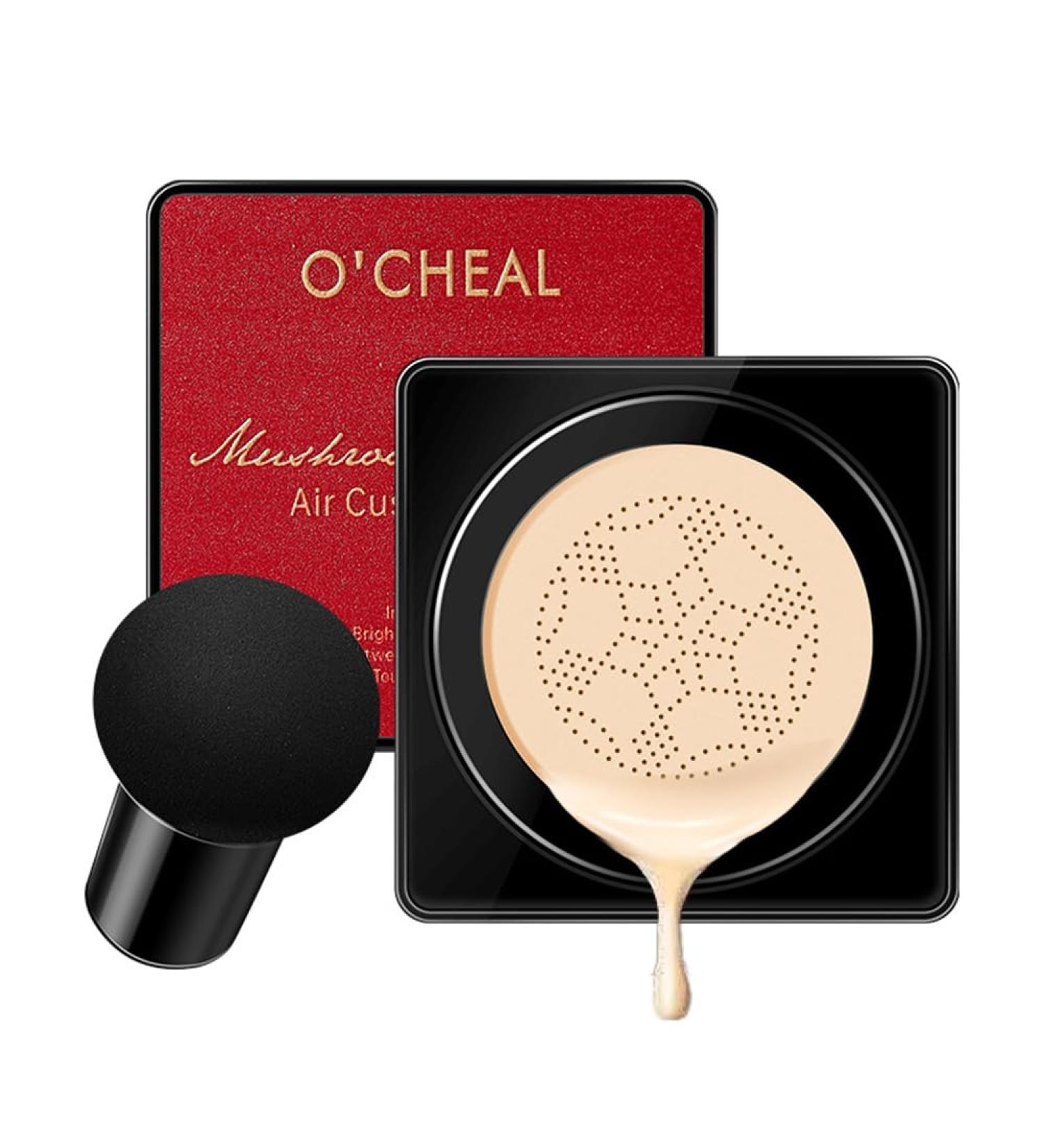 GL-Turelifes Mushroom Head CC Cream Air Cushion Foundation Water Feeling Flawless BB Cream Moisturizing Oil Control Long Lasting Lightweight & Smoothing Natural Concealer (H-02 Natural 0.53 Oz) 15 g (Pack of 1) H-02 Natural - Buy Online on SooperMarket.com