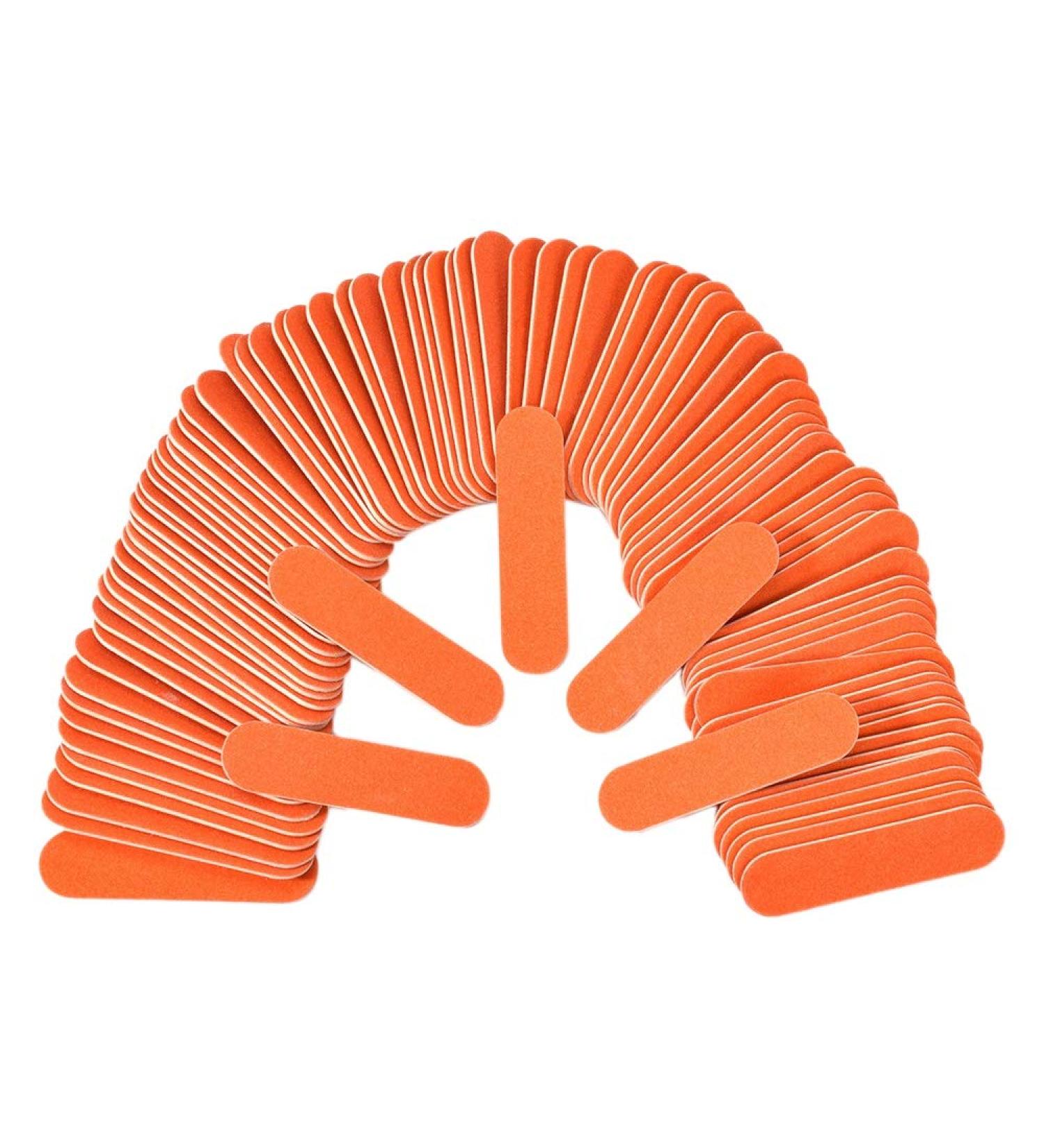 yilin 100 Pieces of Nail File Disposable Wooden Practical Nail Polisher Pedicure Nail Salon File - Buy Online on SooperMarket.com