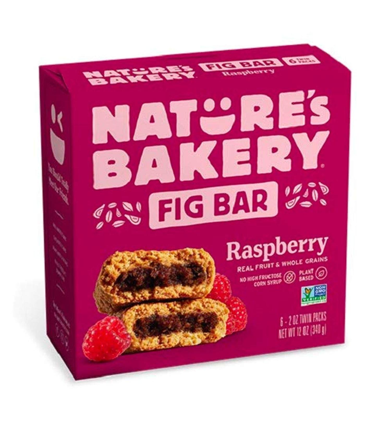 Nature's Bakery Whole Wheat Fig Bars - Raspberry Flavor | Real Fruit | Vegan & Non-GMO | 6 Twin Packs - 1 Box - Buy Online on SooperMarket.com
