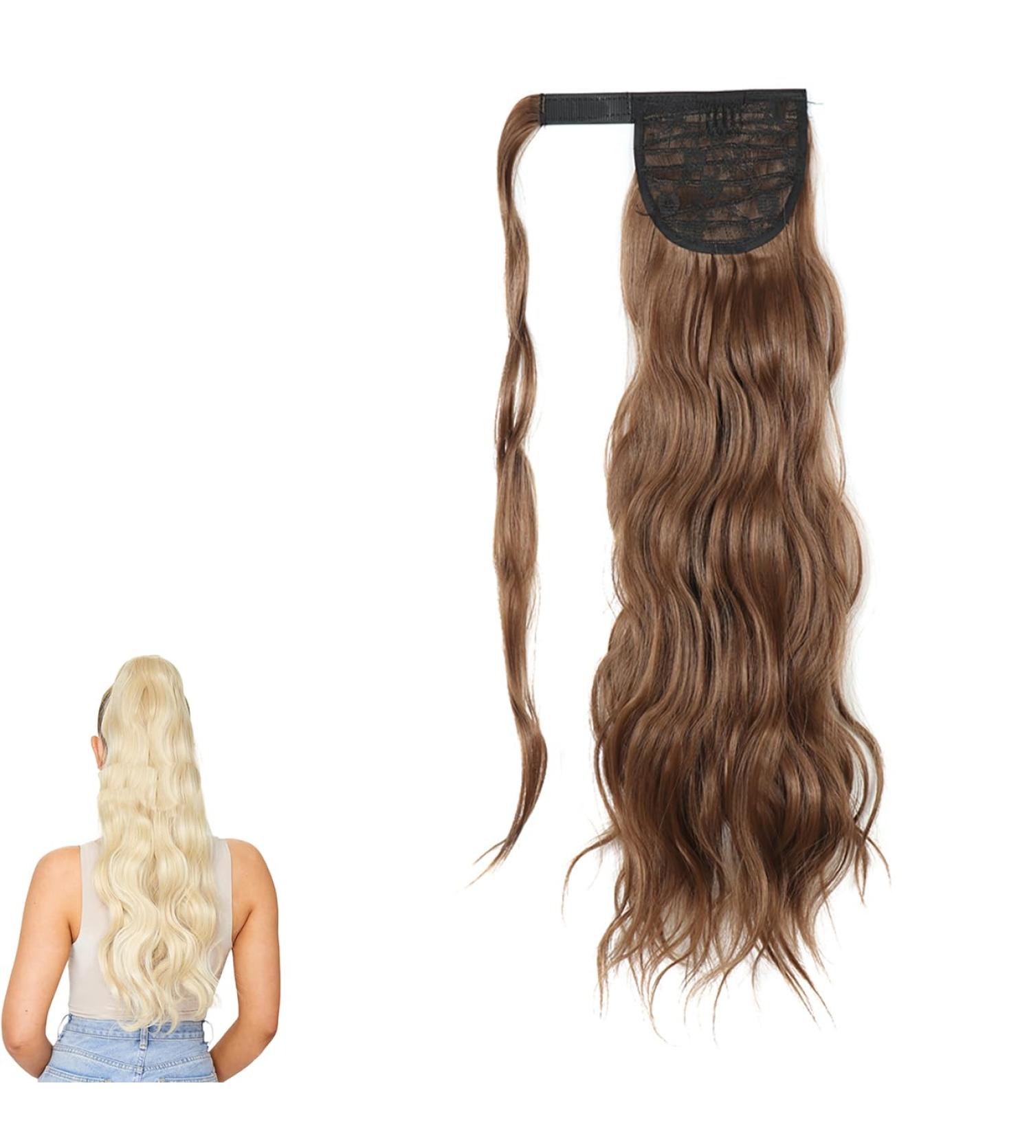 Prinfantasy Synthetic Wrap Around Ponytail Hair Extension - Curly Clip in Pony Tail for Women | 24 inch MW127 - Buy Online on SooperMarket.com