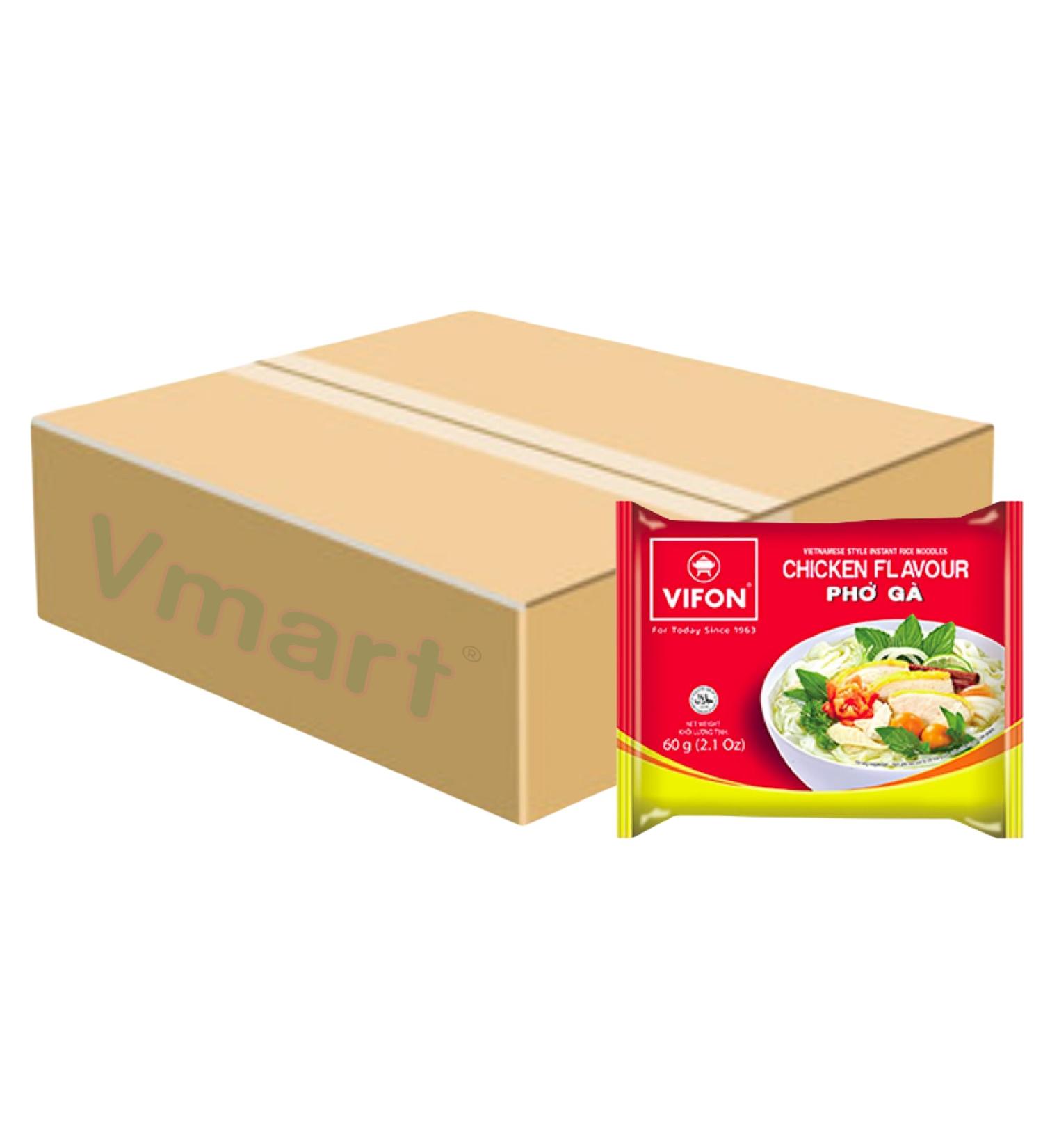 Vifon Vietnamese Style Instant Rice Noodles Chicken Flavour Pho Ga 60g (Pack of 30) 1 Case - Buy Online on SooperMarket.com