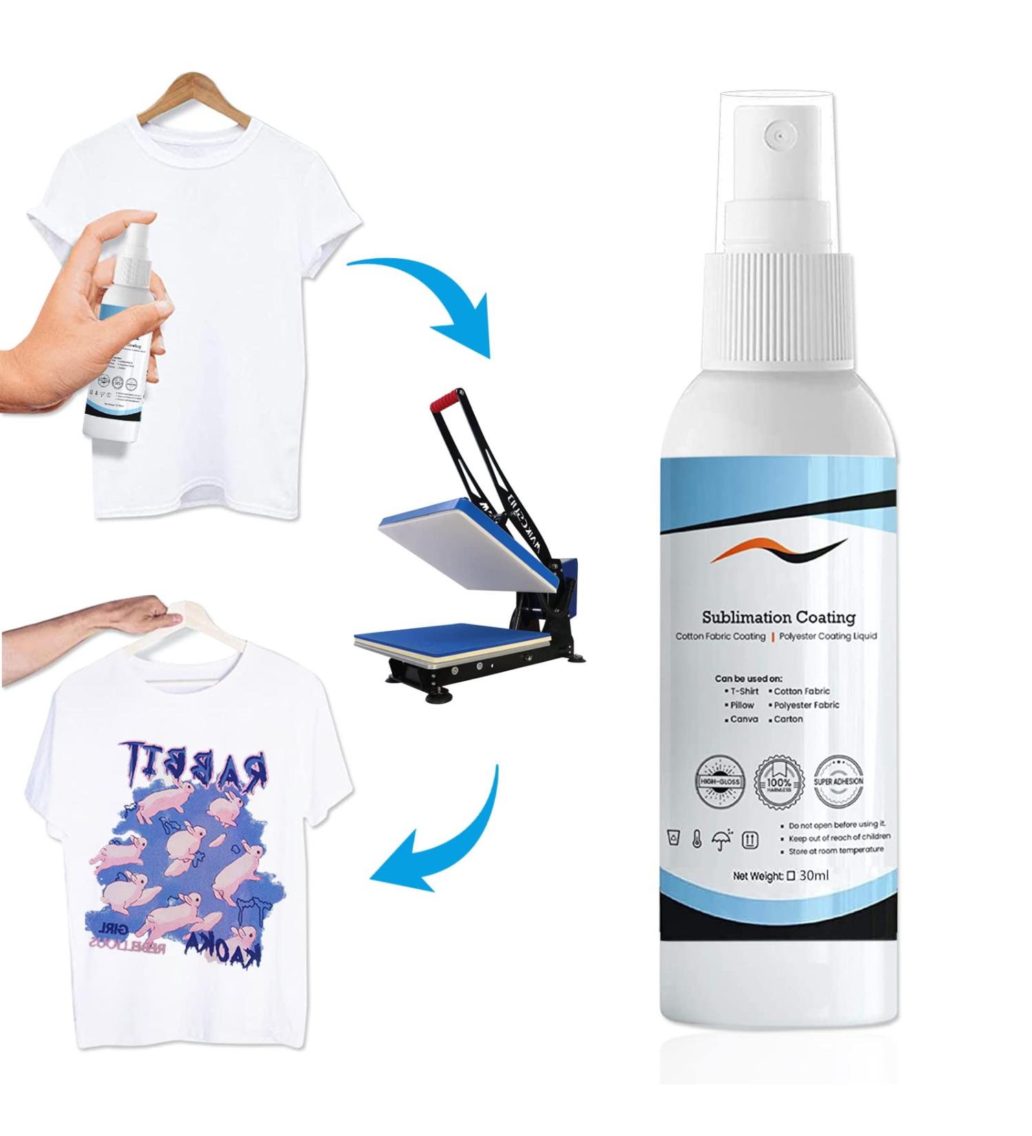 1DFAUL Sublimation Spray - High Gloss, Quick Dry Sublimation Coating for Cotton Shirts, All Fabrics & More - 30ml/1pcs - Buy Online on SooperMarket.com
