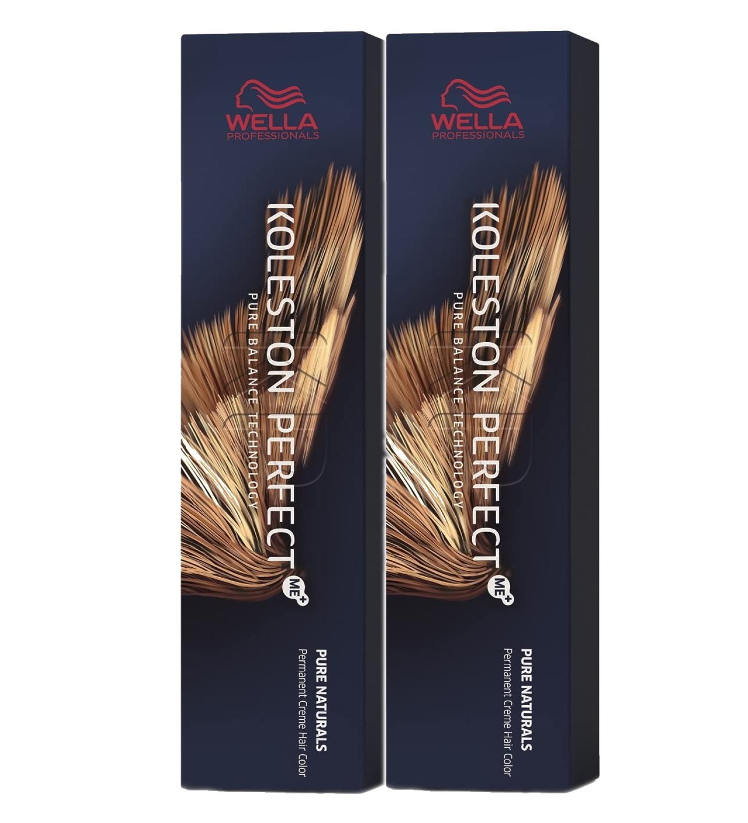 Wella 2 pack Koleston Perfect Me+ KP PURE NATURALS 6/07 dark blonde natural brown