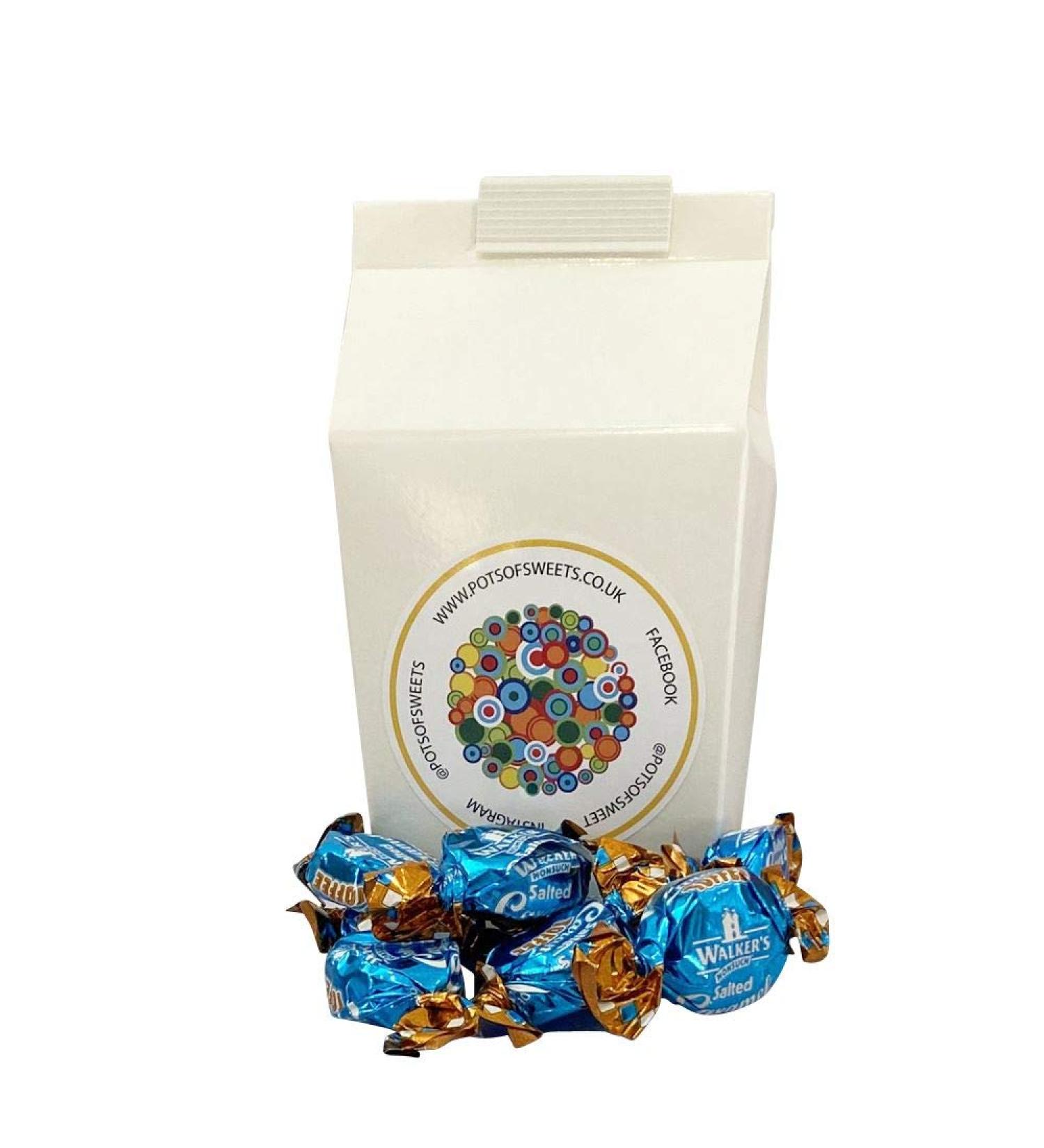Personalized Customise with Your Own Message or Image 250g Carton of Walkers Individually Wrapped Salted Caramel Toffees Sweet - Buy Online on SooperMarket.com