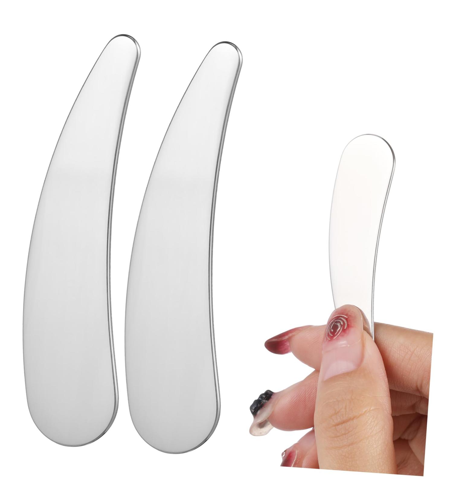 HAPINARY 2pcs Cosmetic Spatula Face Cream Spatula Esthetician Supplies Face Spatula Lip Balm Spatula Mini Spatula for Cosmetics Face Cream Scoop Makeup Spatula Skincare Spatula Beauty Scoop - Buy Online on SooperMarket.com