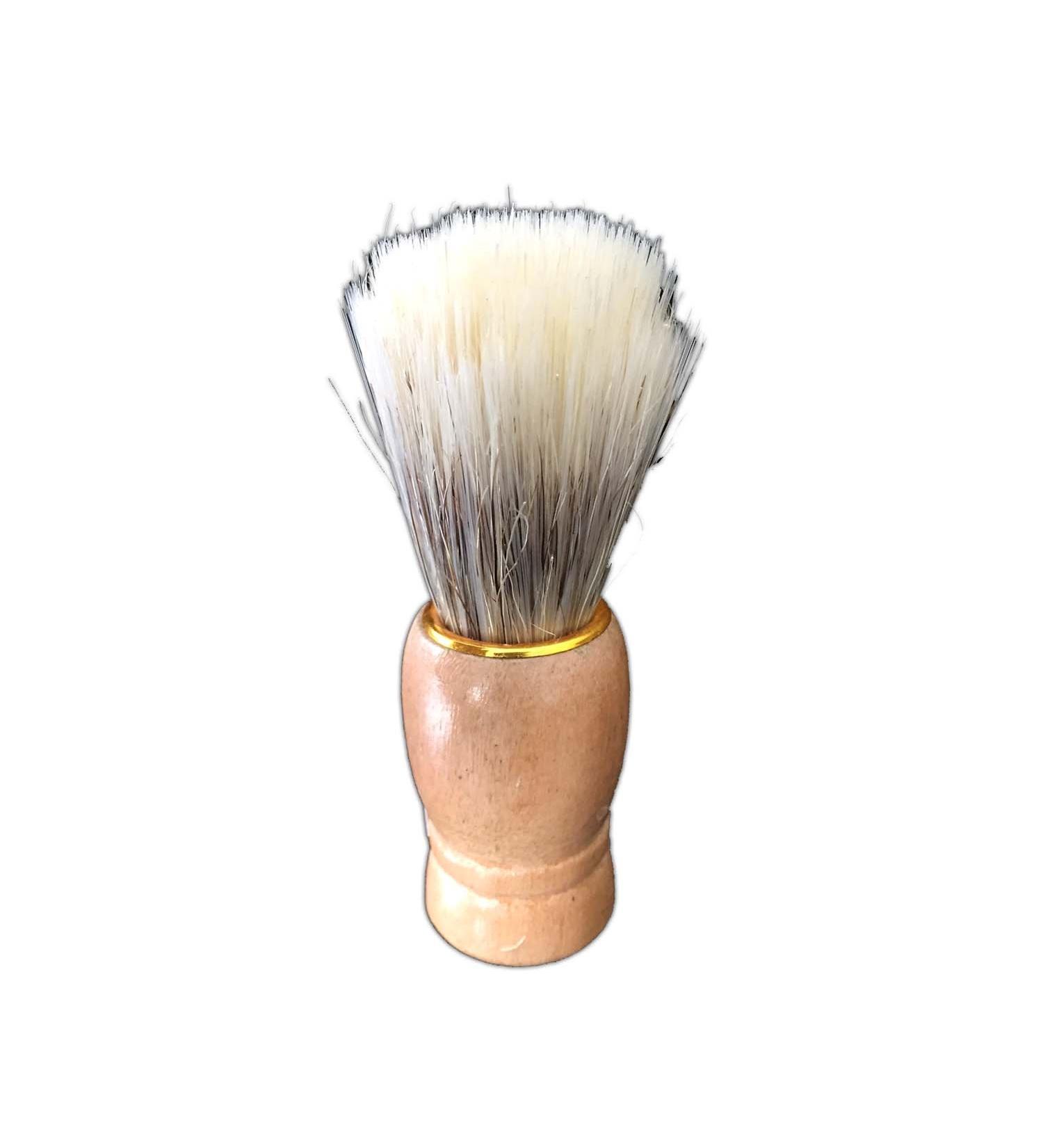 Shaving brush with wooden handle synthetic hair 9cm shaving brush wet shave