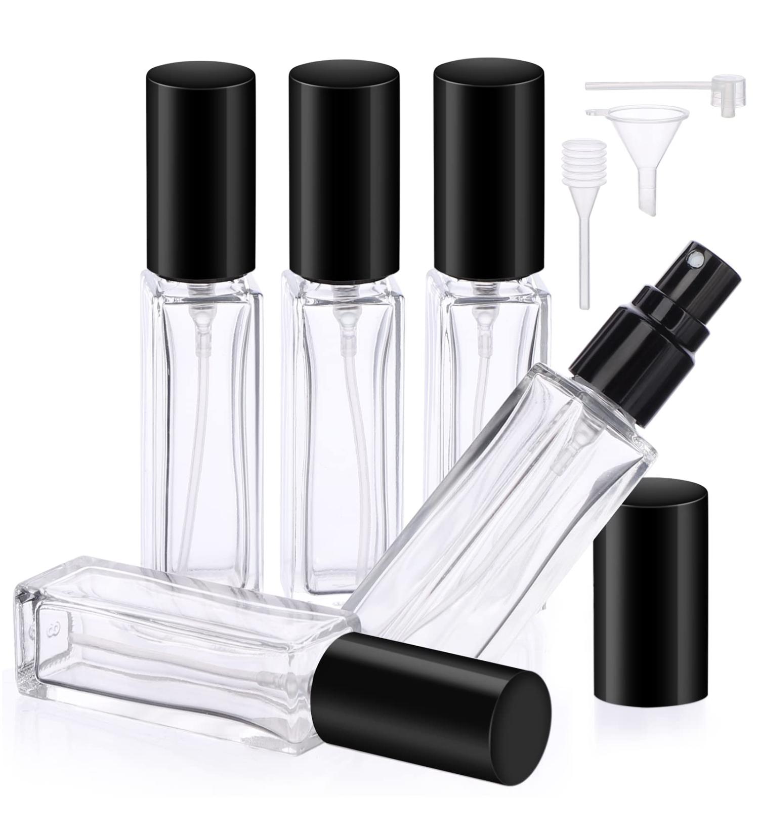 Segbeauty Portable Perfumed Cleaner Glass - Empty Travel Atomizers for Men & Women | 5 Pack Square Perfume Bottles - Buy Online on SooperMarket.com
