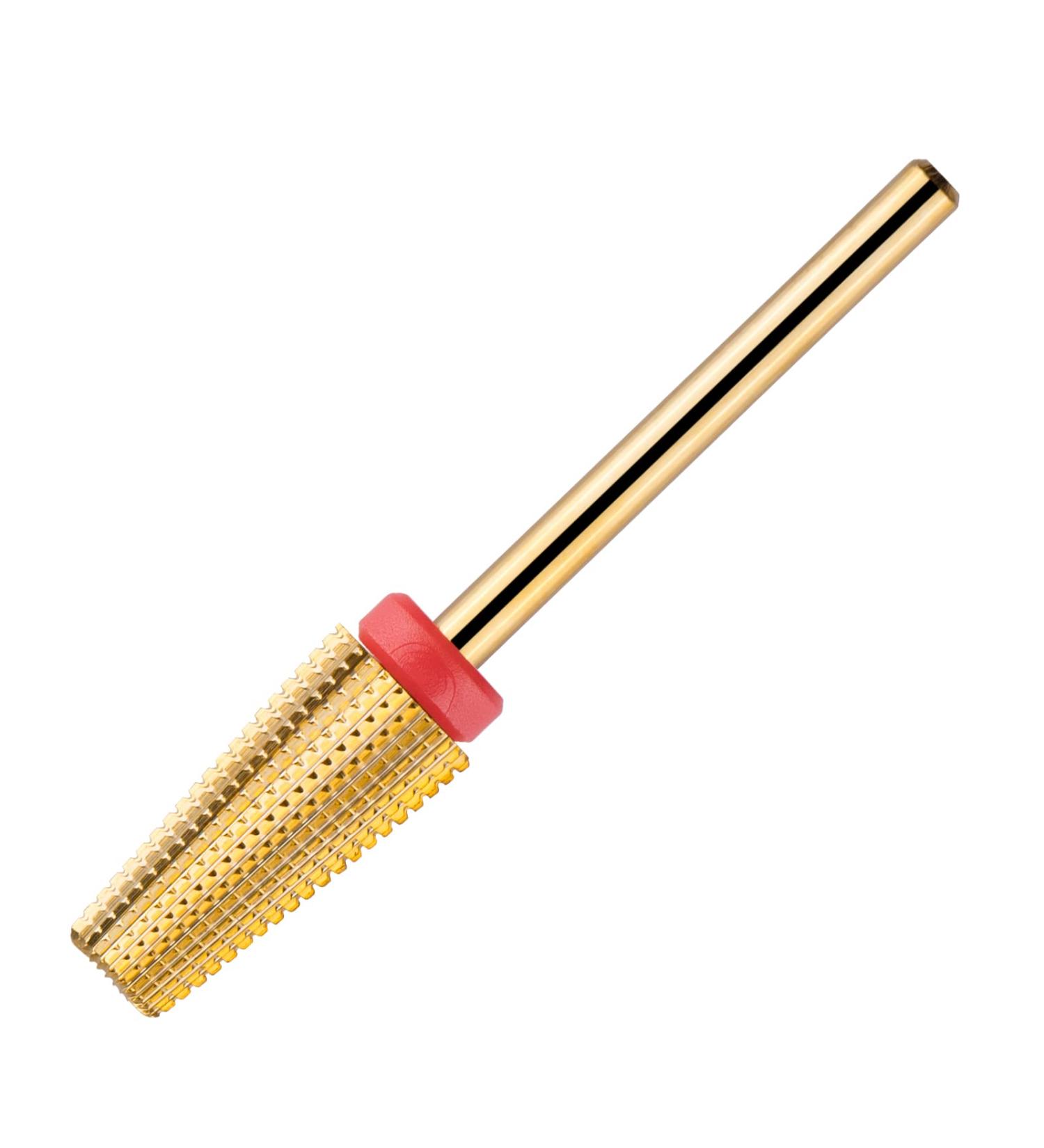 BNG 5-in-1 Carbide Nail Drill Bit for Fast Acrylic & Hard Gel Removal - Tungsten Steel Manicure Pedicure Tool - Fine Gold - Buy Online on SooperMarket.com