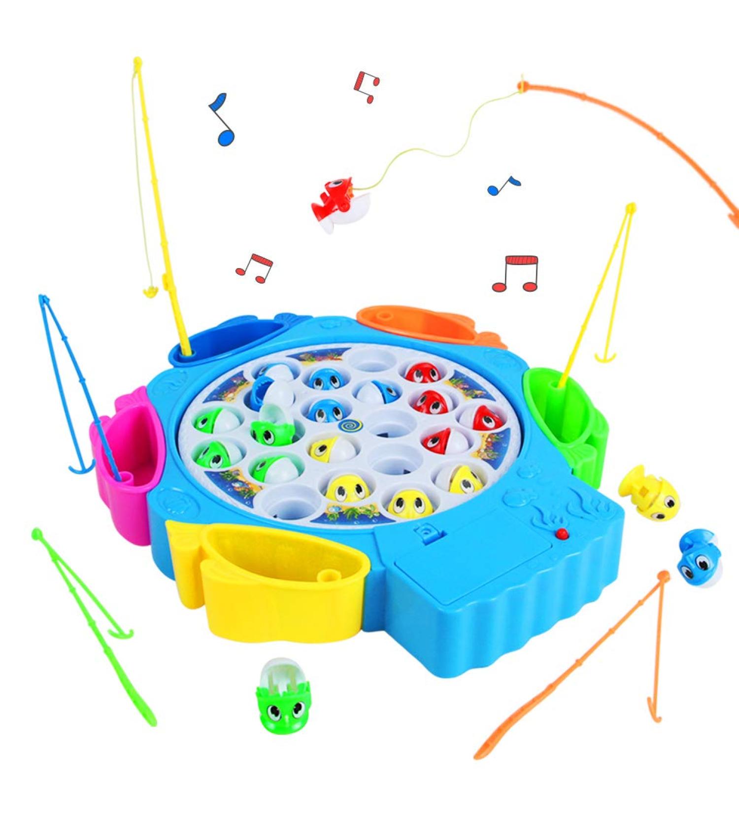 Nuheby Fish Game Toy: Musical Fishing Rod Set for Kids - Toddler Toys Role Play Game for Boys and Girls Ages 3-6 - Buy Online on SooperMarket.com