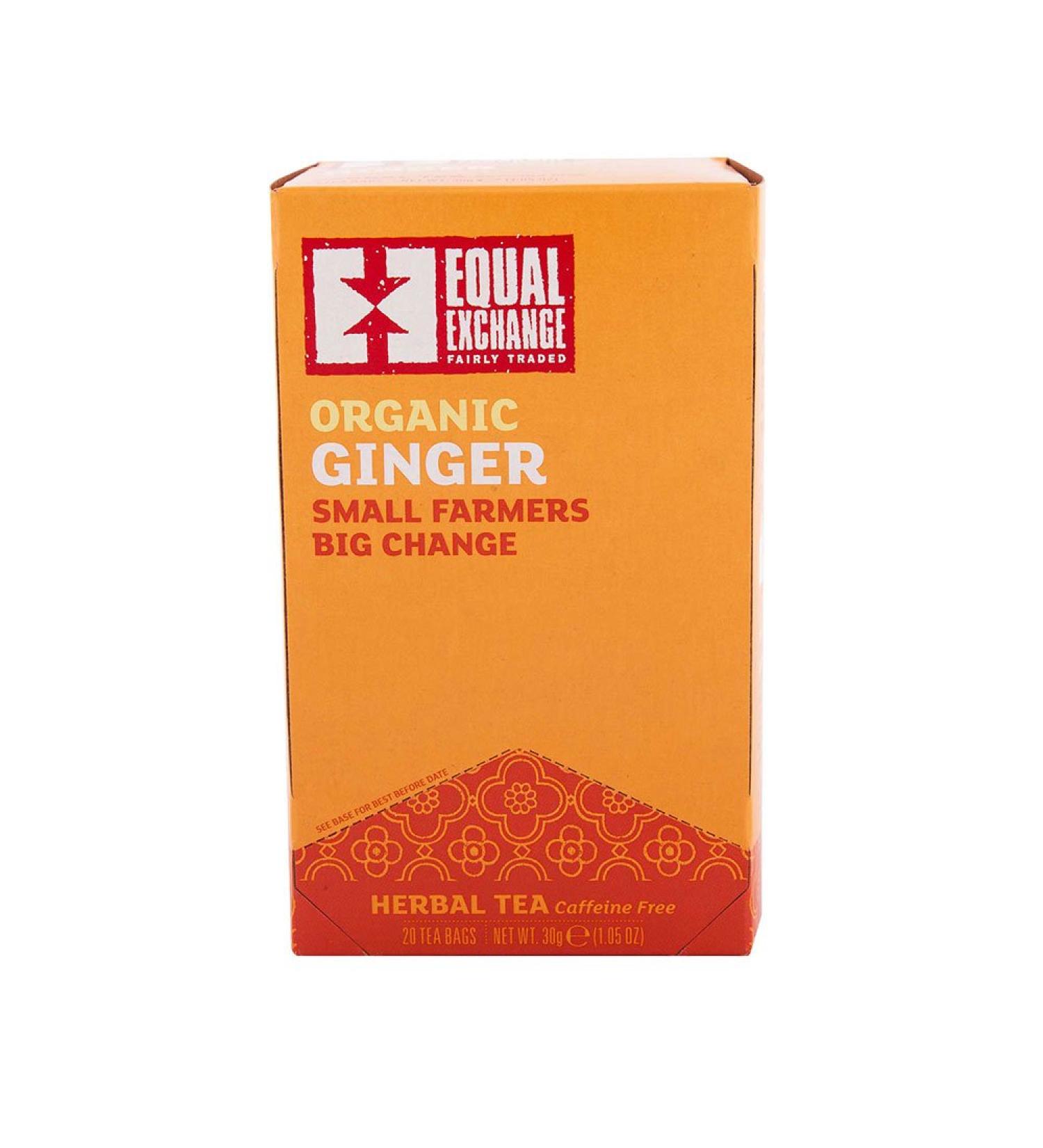 Equal Exchange Organic Ginger Herbal Tea - Caffeine Free, 20 Tea Bags (1.05 oz) - Buy Online on SooperMarket.com