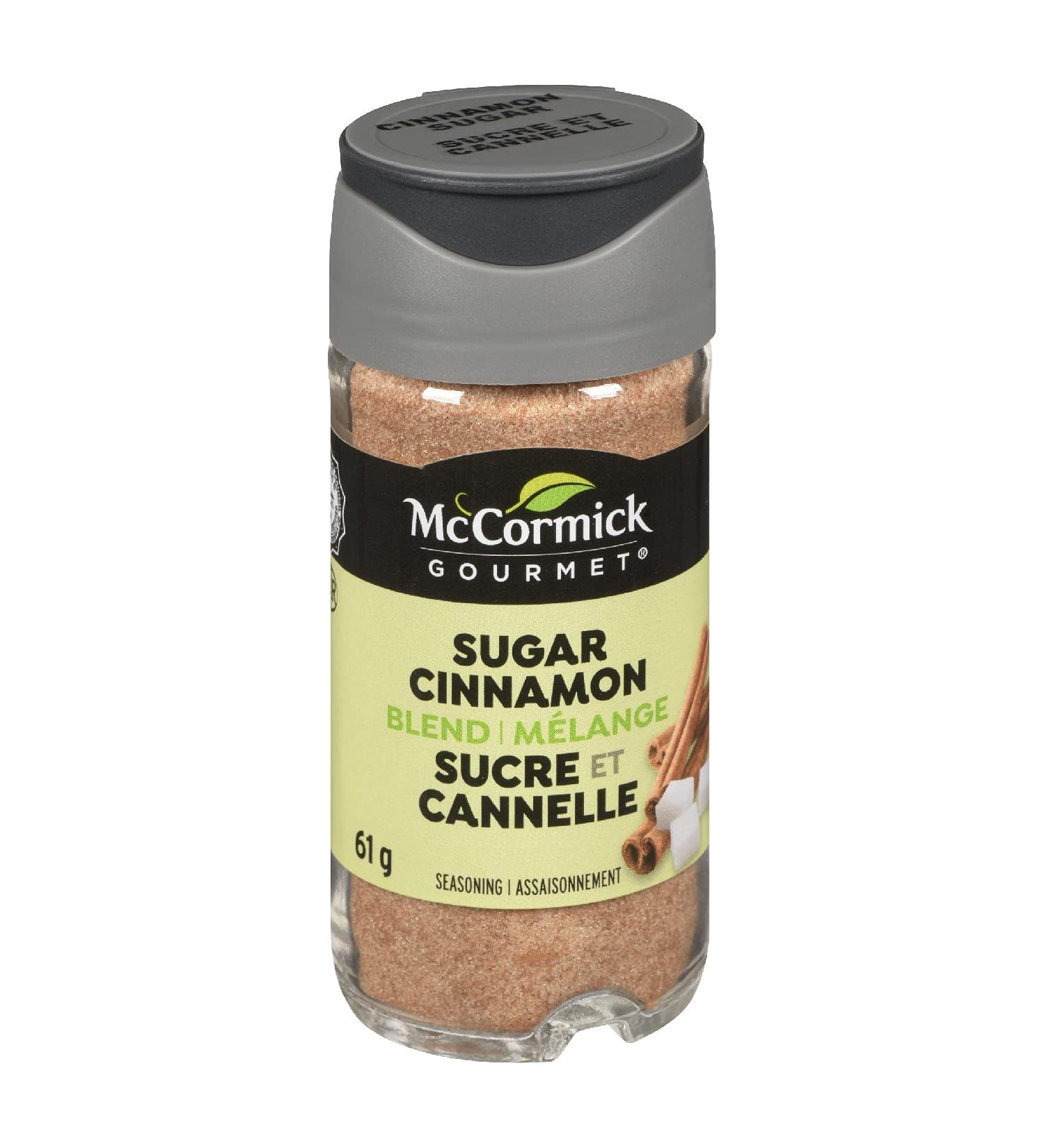McCormick Gourmet (MCCO3) New Bottle Premium Quality Natural Herbs & Spices Cinnamon Sugar 61g - Buy Online on SooperMarket.com