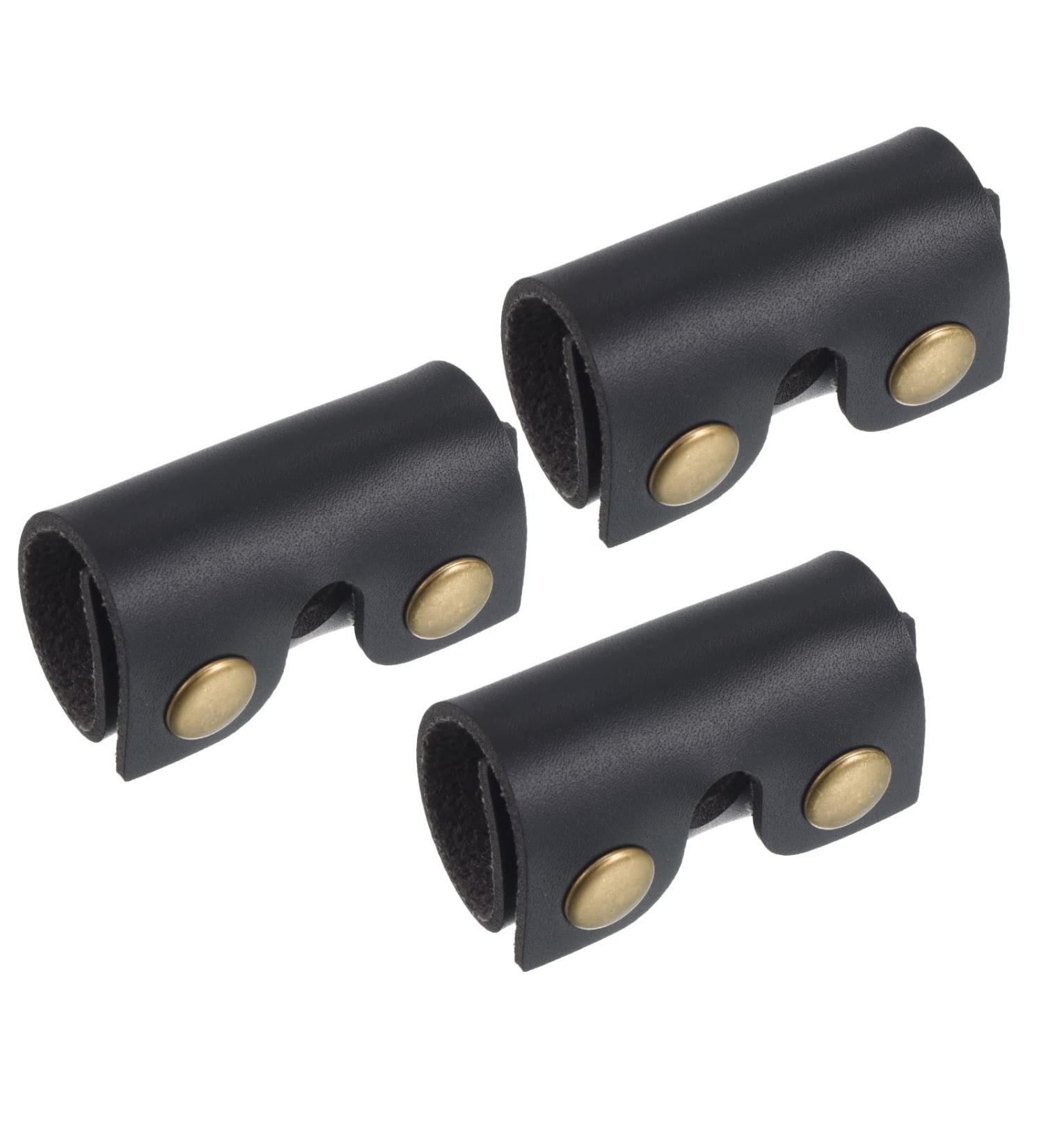 PATIKIL Leather Razor Head Protective Case - 3 Pack Double Edge Razor Head Sheath & Shaving Tip Cover for Travel - Premium Black Accessories - Buy Online on SooperMarket.com