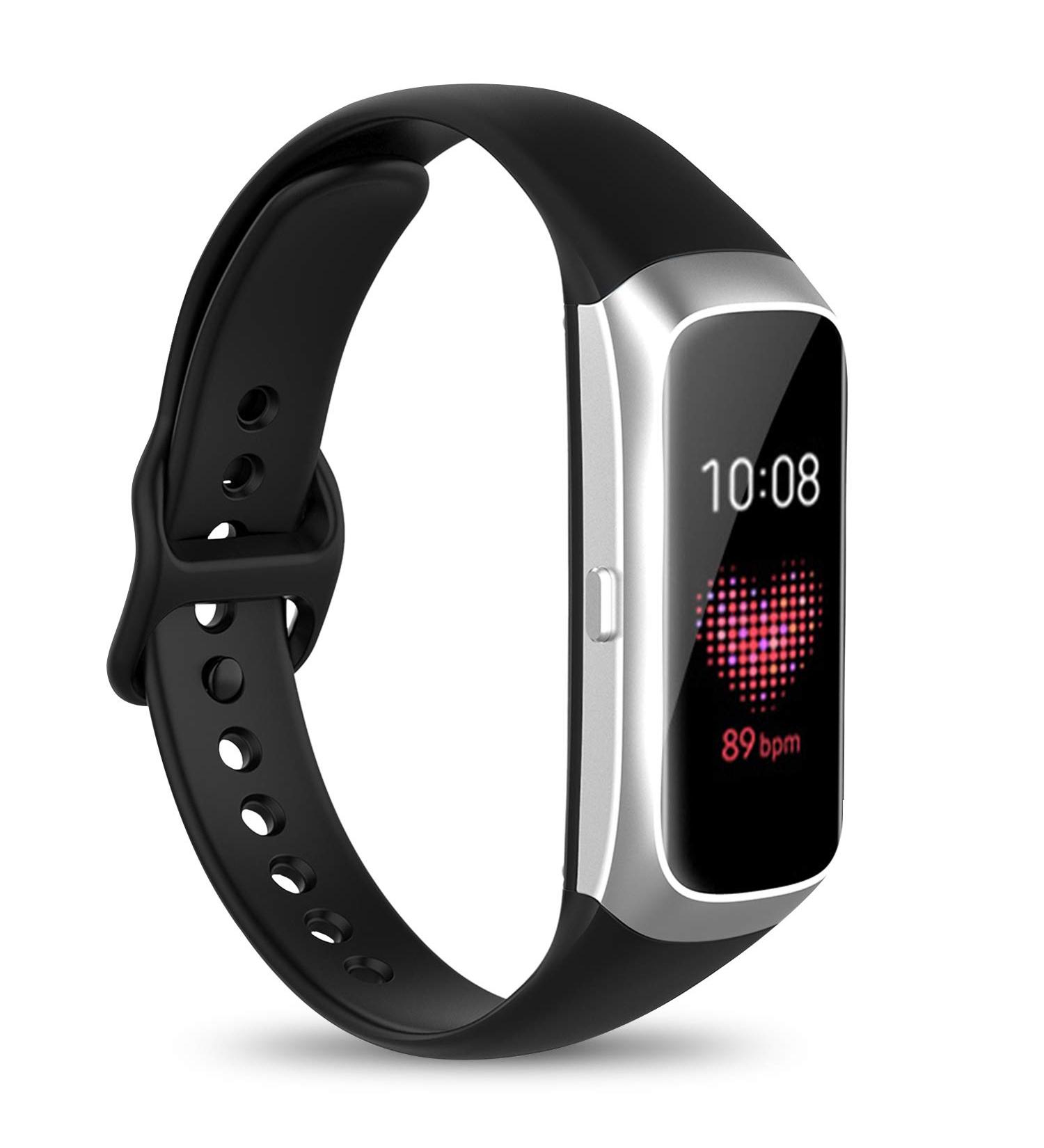 Adjustable Soft Silicone Band for Samsung Galaxy Fit SM-R370 - 1 Pack Black - Buy Online on SooperMarket.com