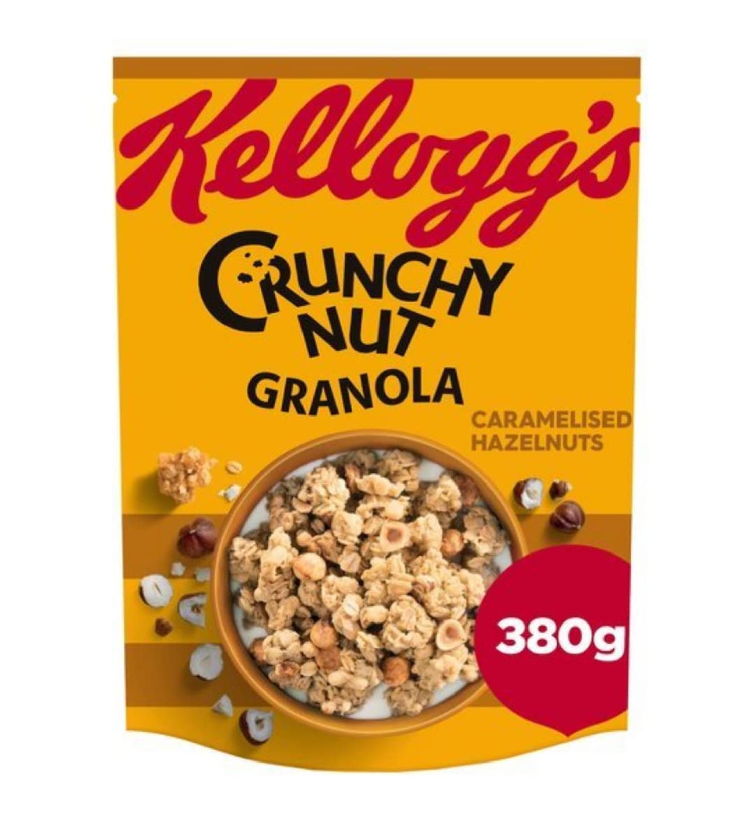 Kellogg's Crunchy Nut Caramelised Granola 380gr x 5 pack