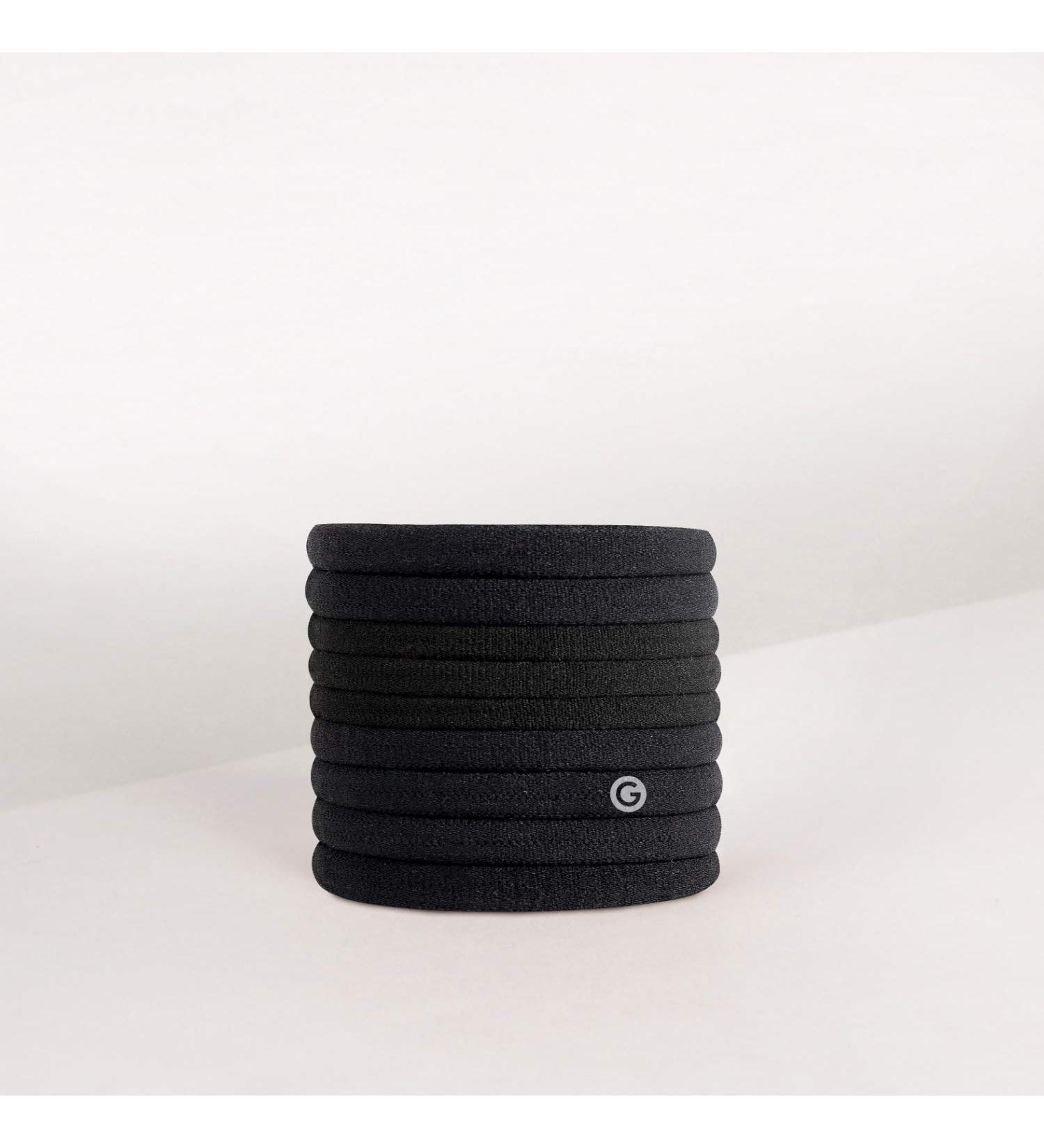 Gimme Beauty Black Onyx Fine Hair Ties - Seamless Microfiber Elastics (9 Count) - Buy Online on SooperMarket.com