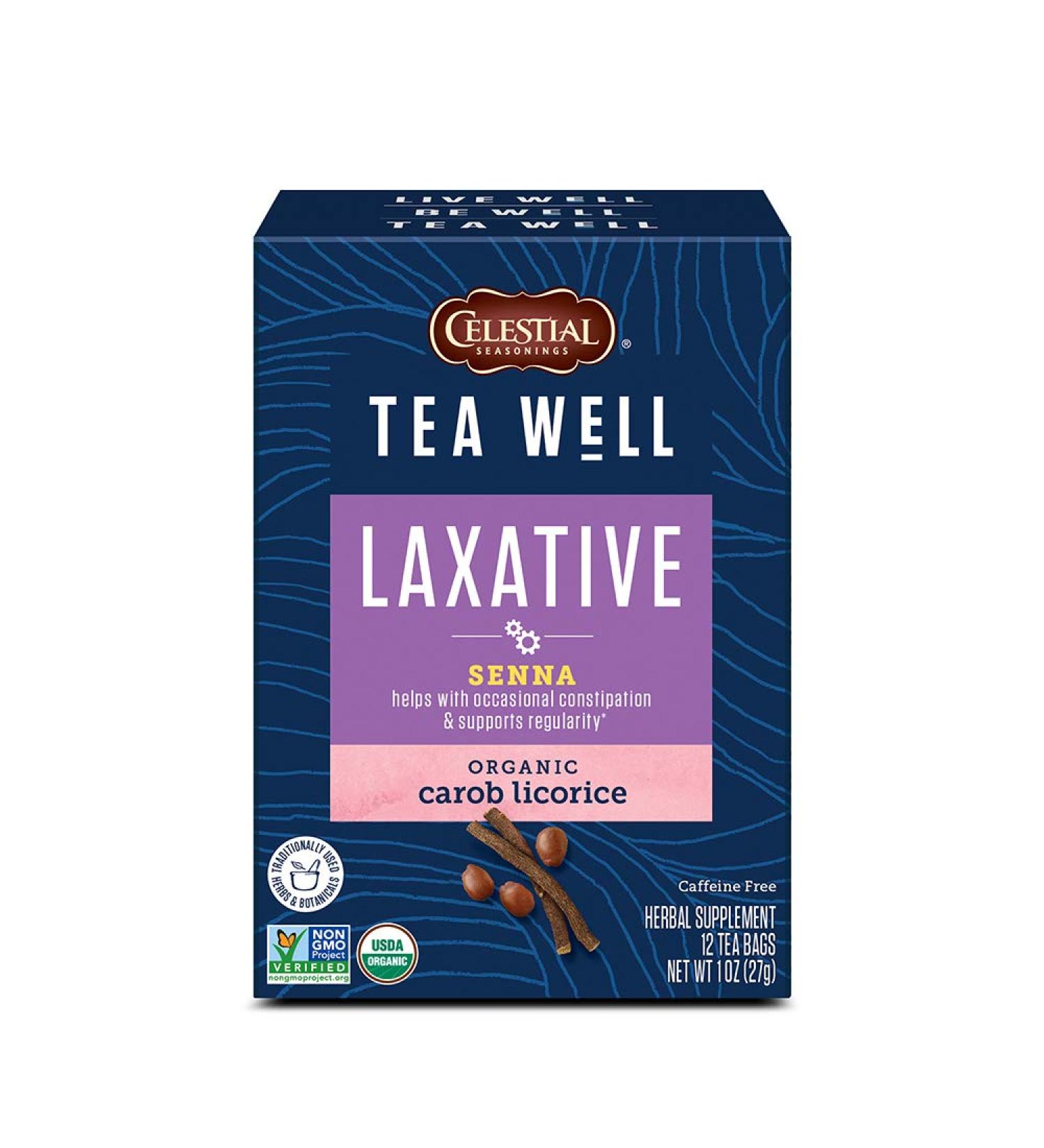 Celestial Seasonings Senna Laxative Tea - Organic Carob & Licorice, Caffeine-Free, 12 Bags - Buy Online on SooperMarket.com