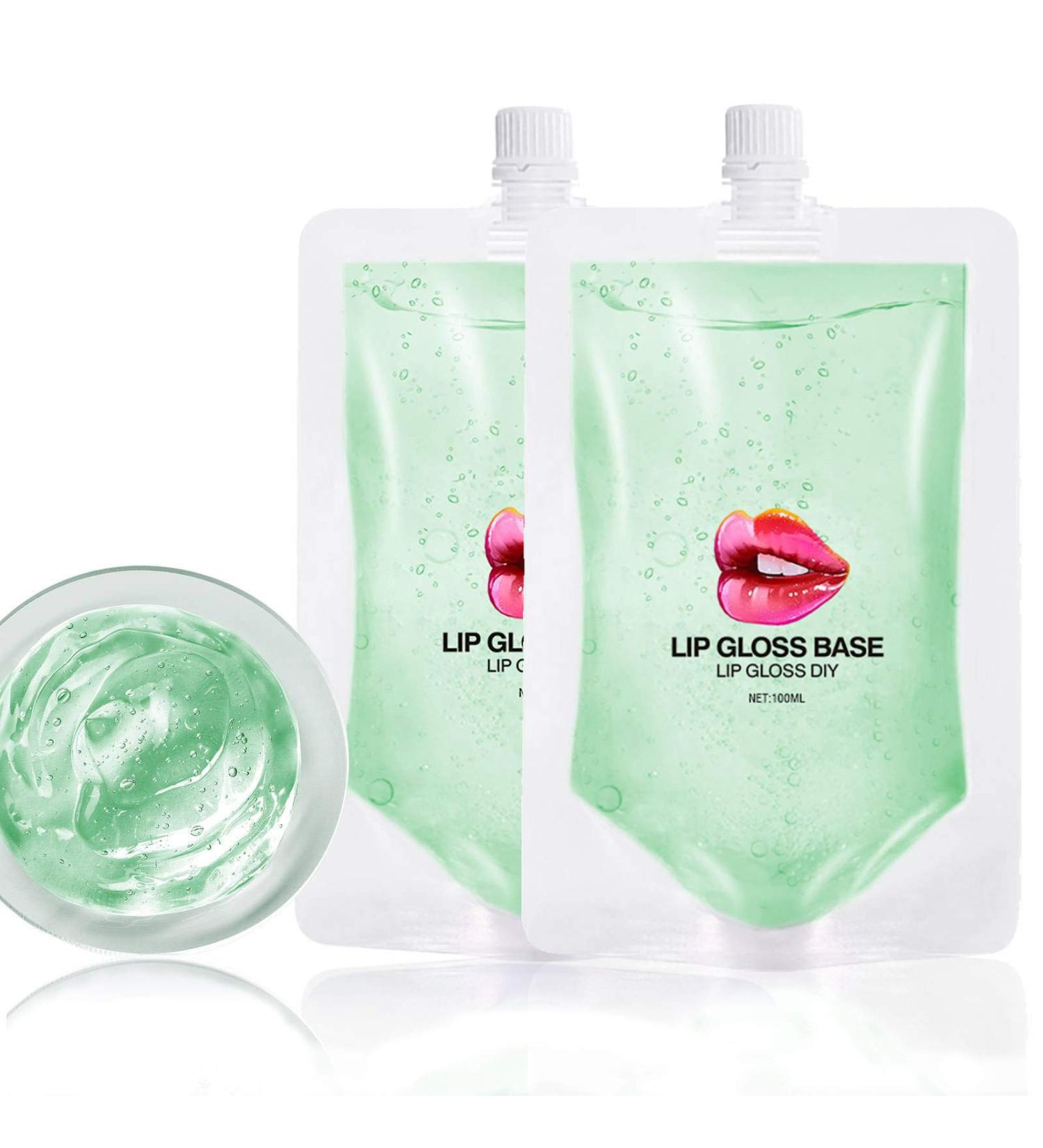 Skynest Aloe Vera Lip Gloss Base - 2pcs (200g) | DIY Moisturizing Vegan Lip Makeup Oil - Buy Online on SooperMarket.com