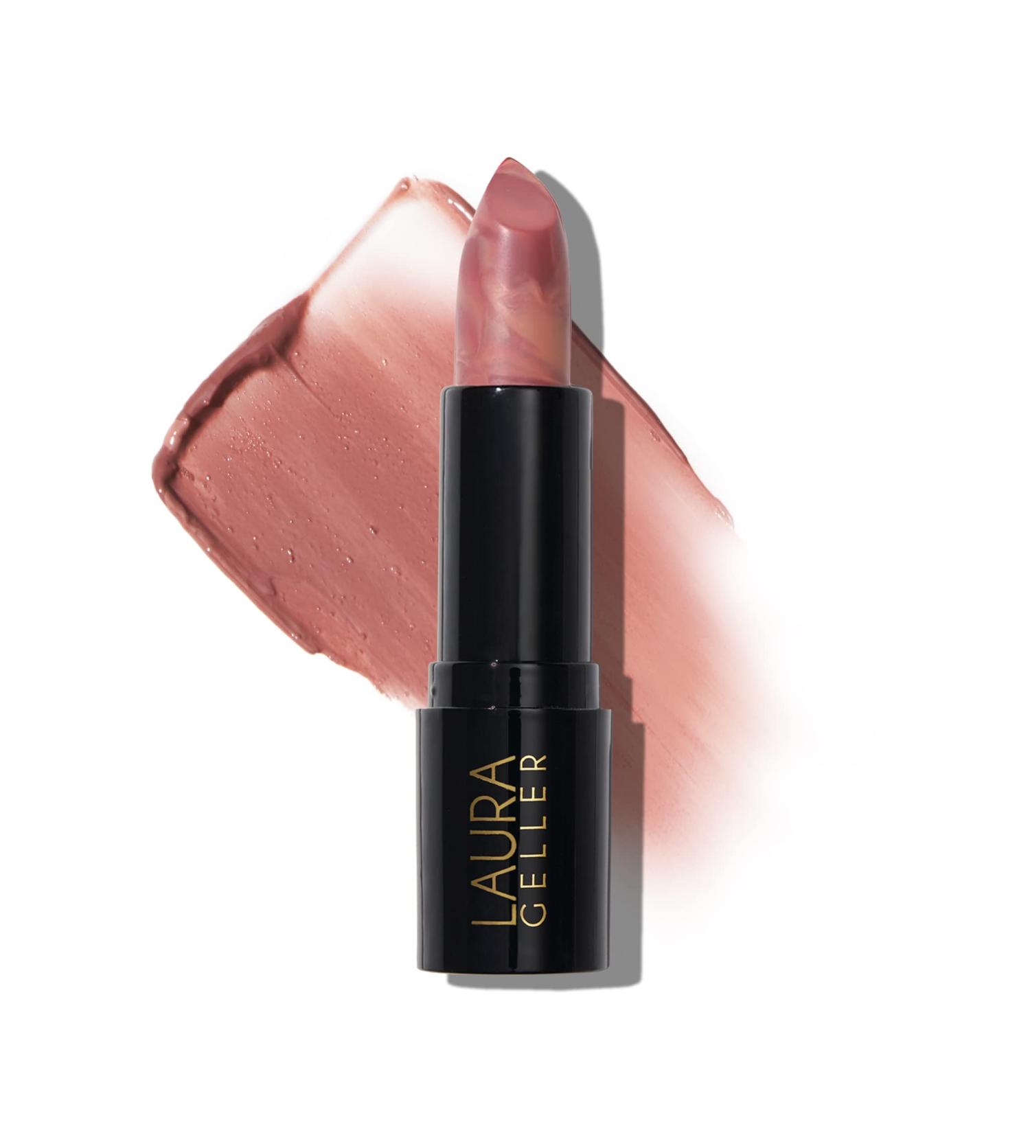 Laura Geller Italian Marble Sheer Lipstick in Al Fresco - Hydrating Cream Finish with Vitamin E & Caster Seed Oil - Buy Online on SooperMarket.com