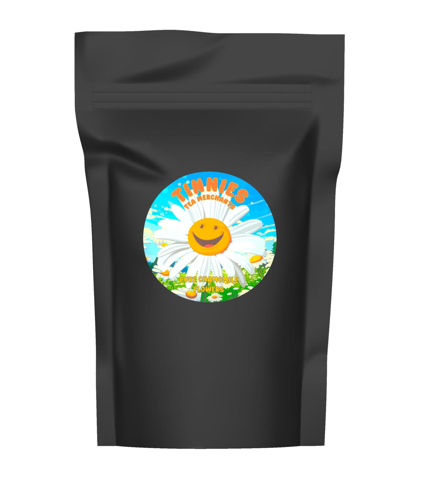 Premium Chamomile Flower Pyramid Tea Bags | 40 Pyramid Tea Bags | Soothing and relaxing | Helps Bloating & Digestion | Improves Sleep | Whole Flower Caffeine Free Gluten Free | Resealable Pouch - Buy Online on SooperMarket.com